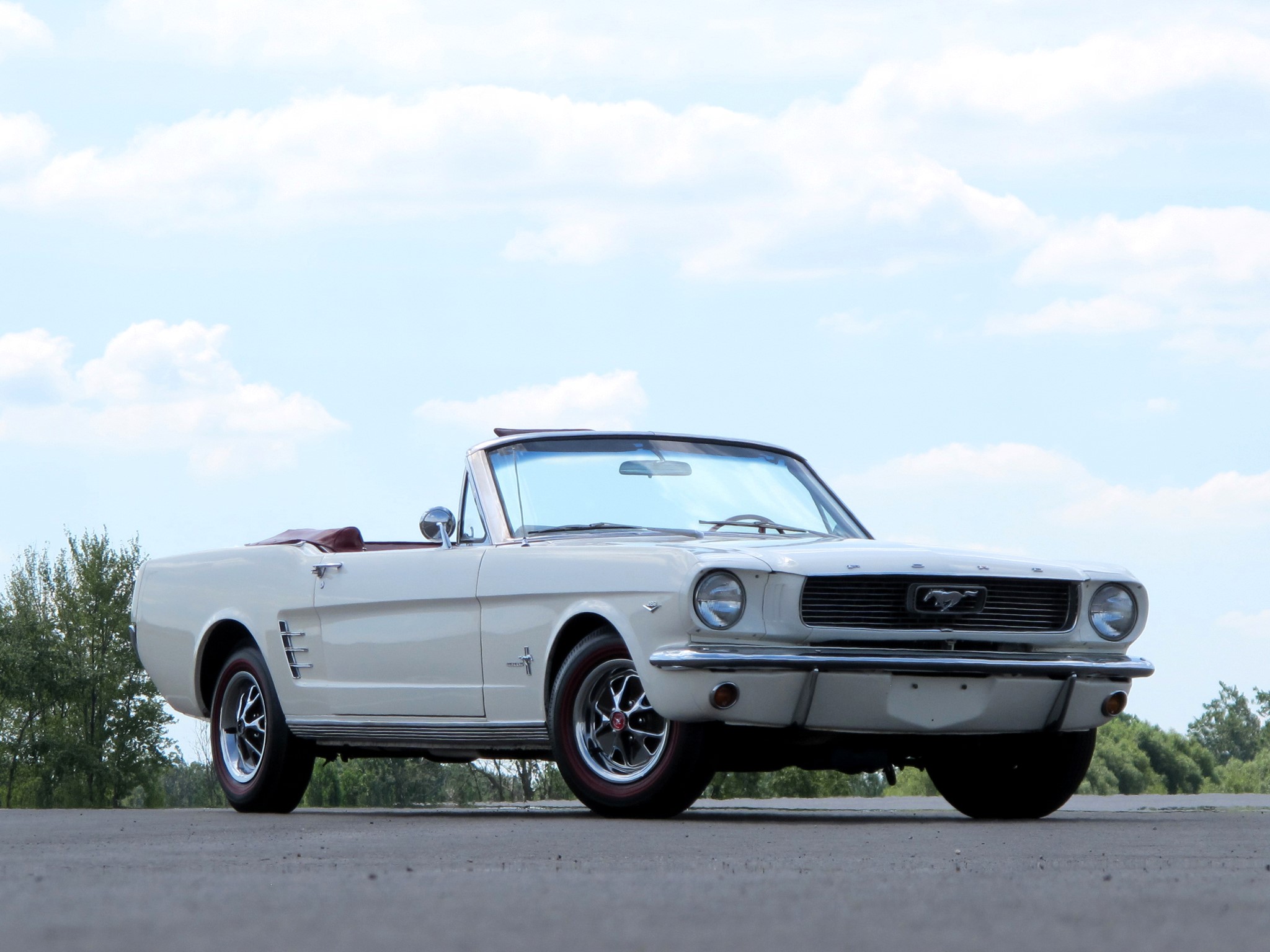 1966 Ford Mustang Convertible HD Wallpaper