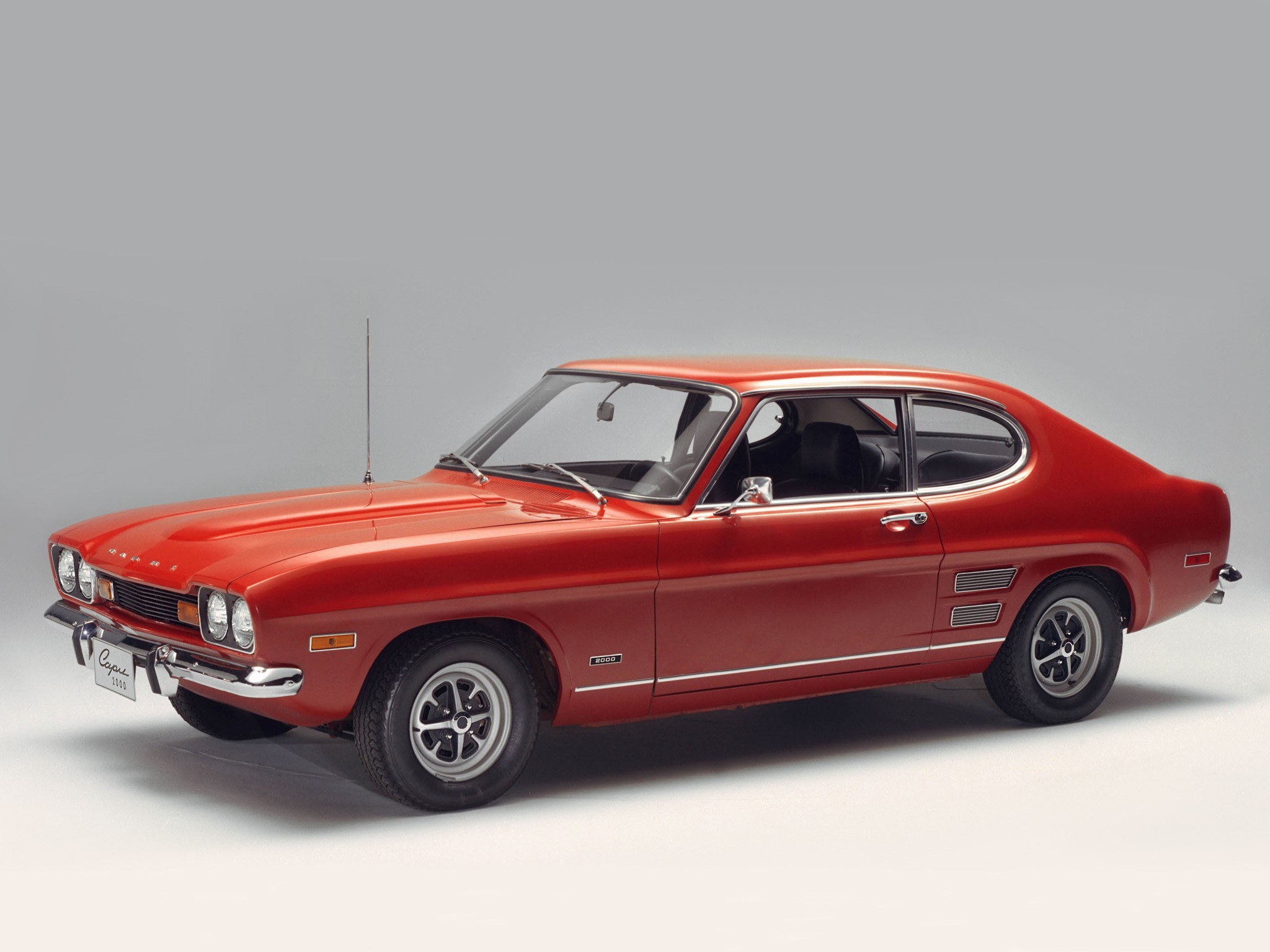 Red Ford Capri 1970 HD Wallpaper