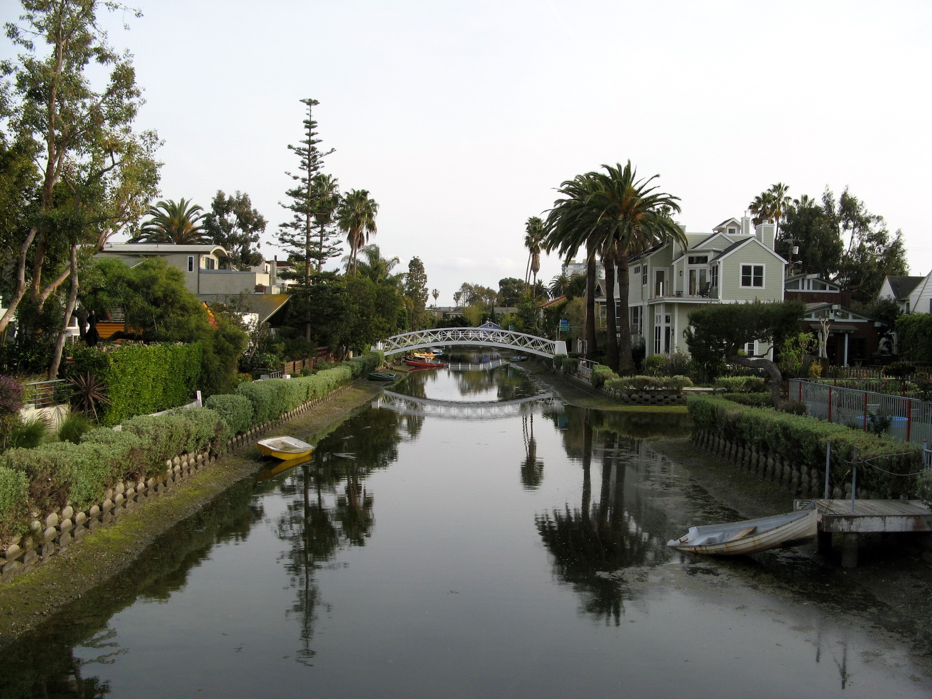 Venice Canal in Los Angeles, USA HD Wallpaper