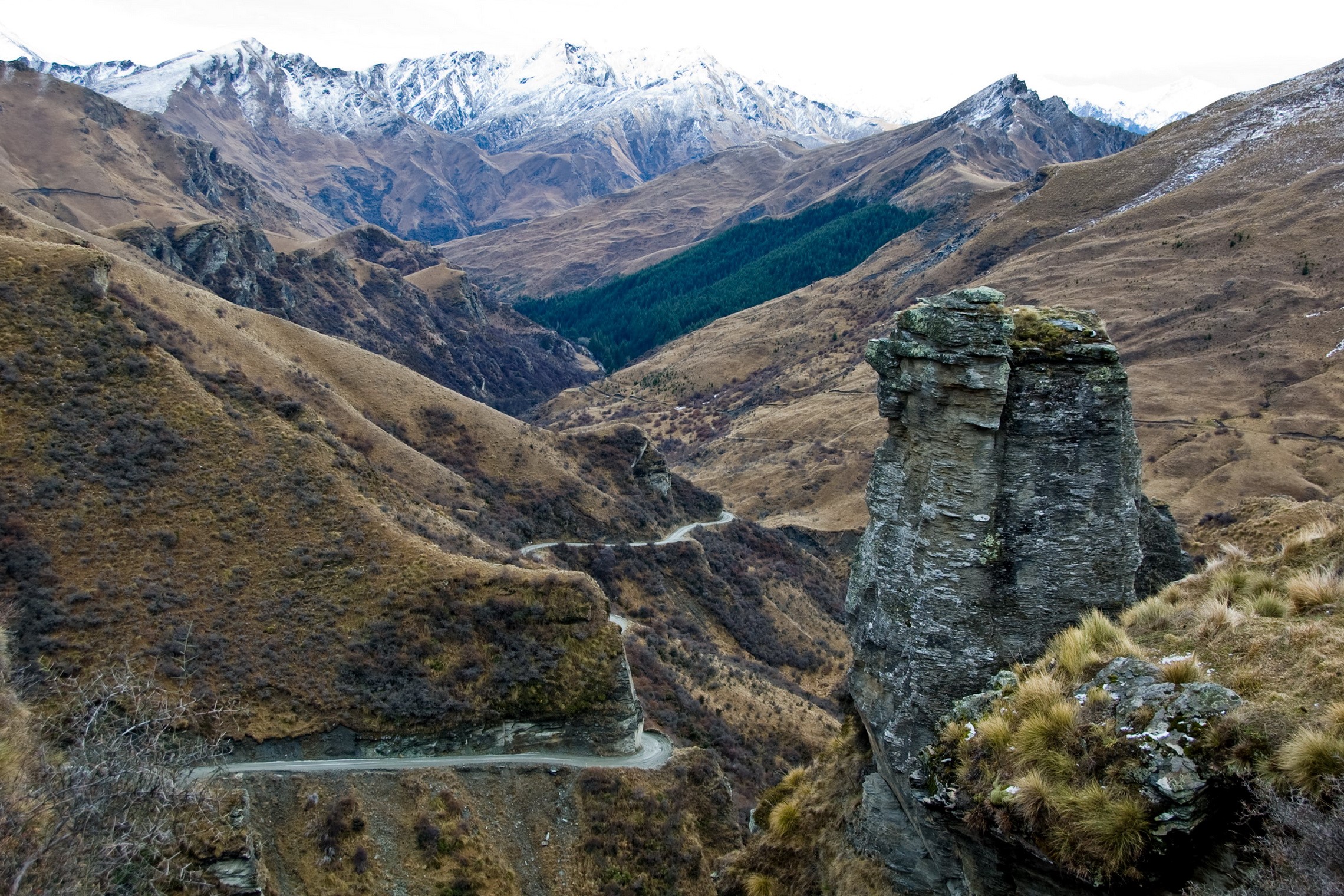 Skippers Canyon Queenstown New Zealand Mountains HD Wallpaper