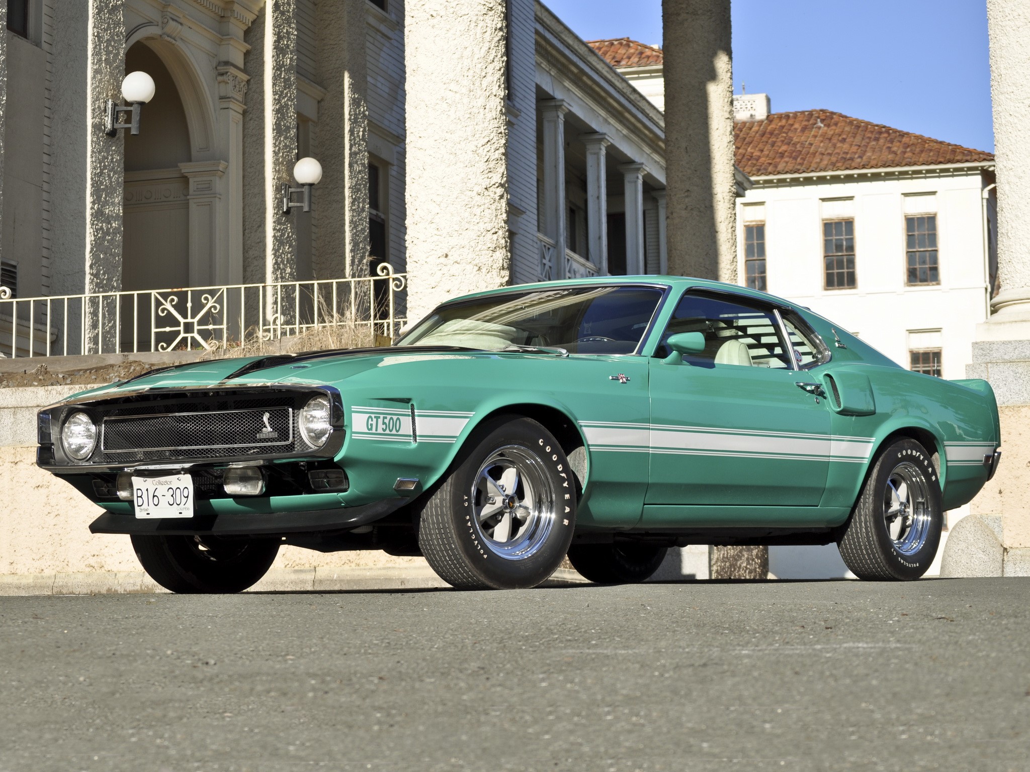 Green 1969 Shelby GT500 Mustang HD Wallpaper