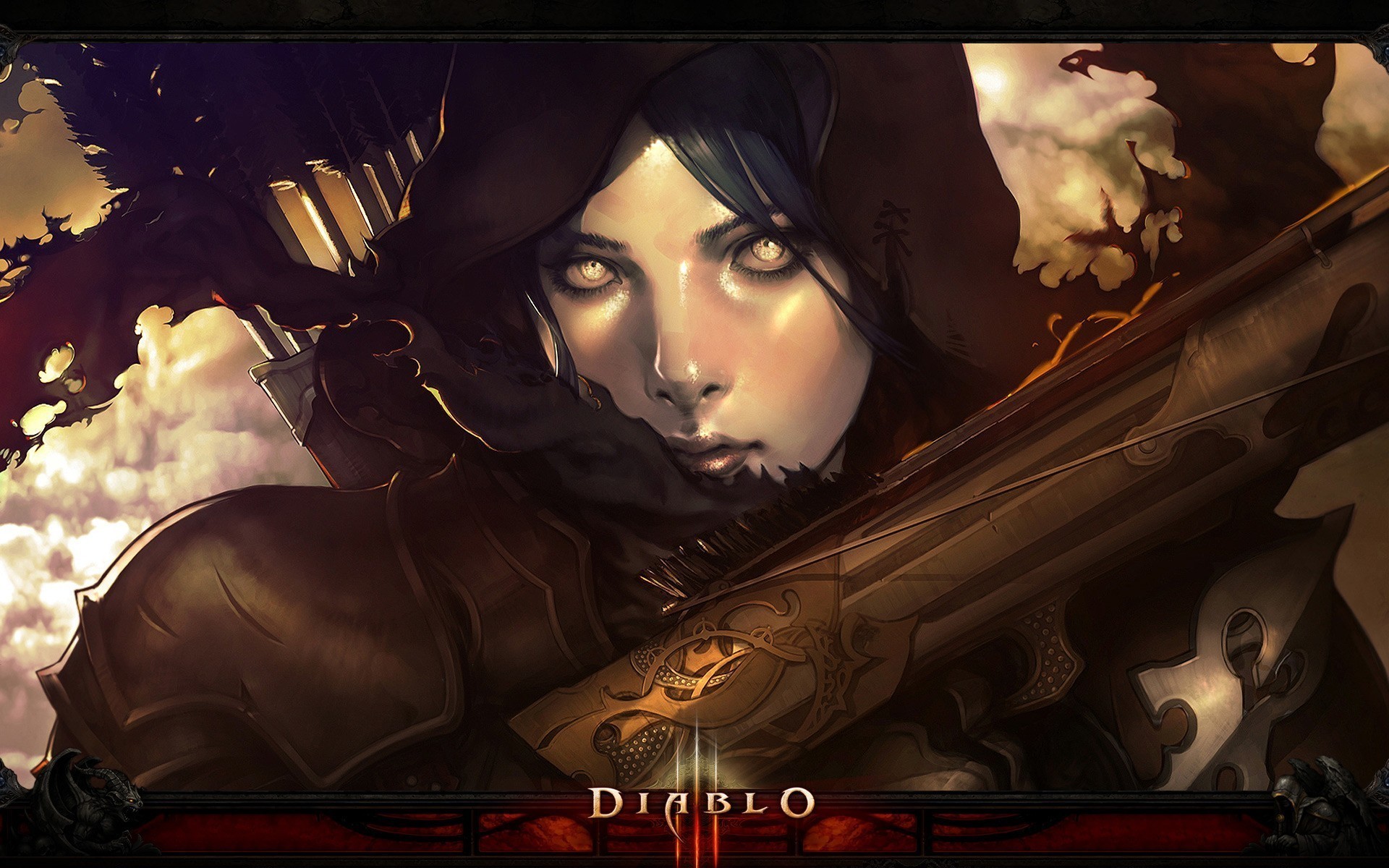 Demon Hunter from Diablo III HD Wallpaper