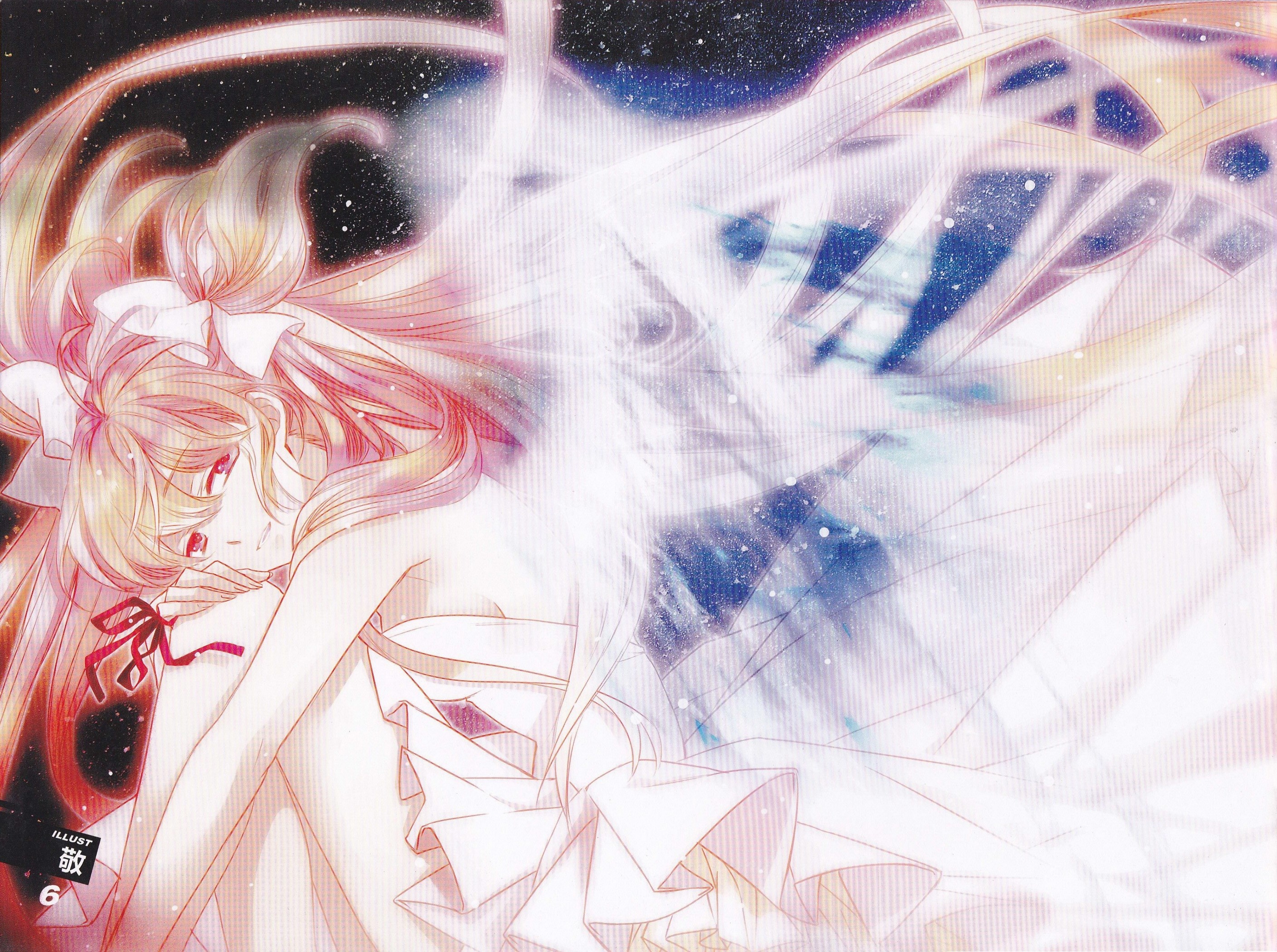 Madoka Magica Illustration HD Wallpaper