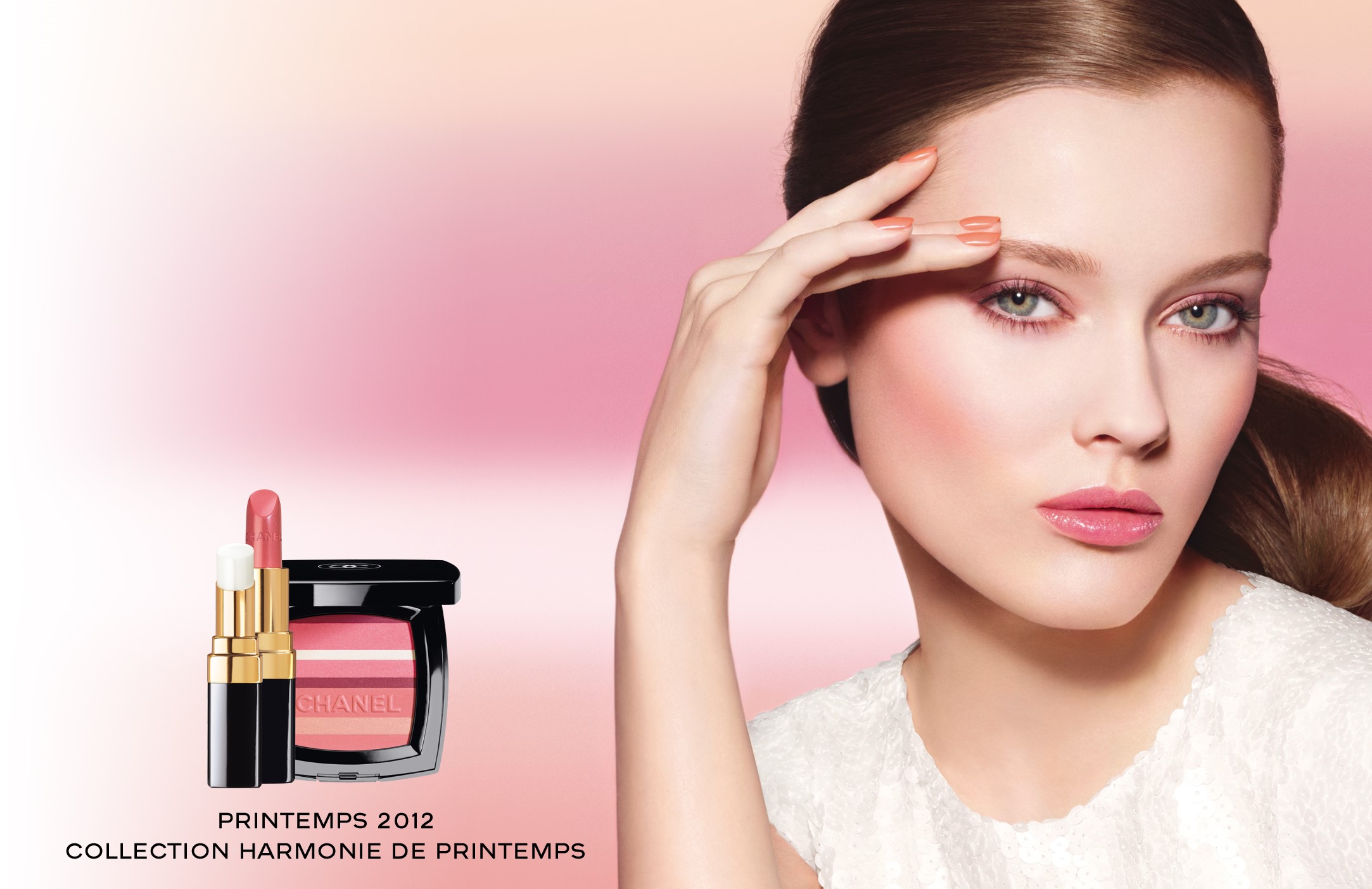 Chanel Spring 2012 Collection Harmonie de Printemps makeup HD Wallpaper