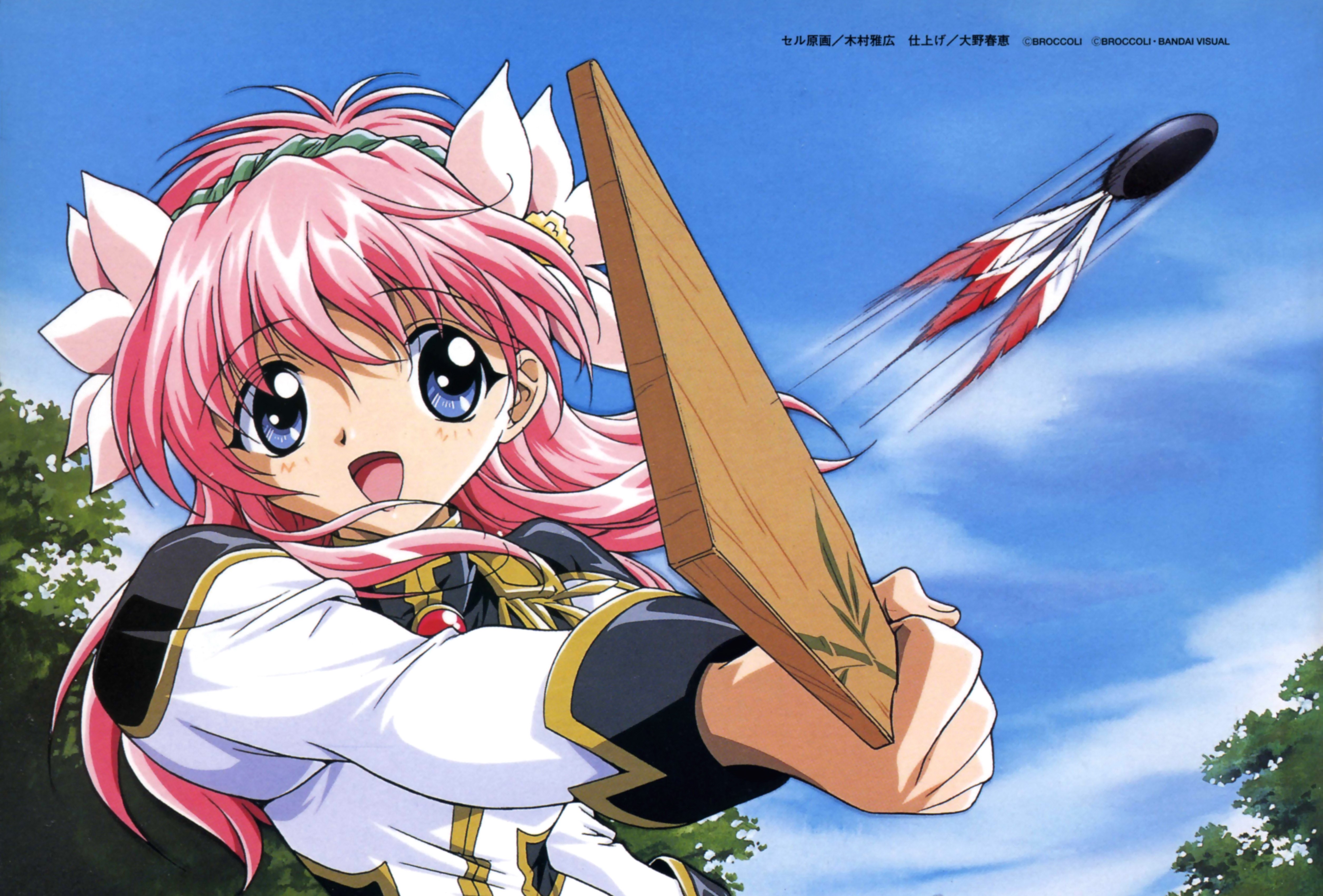 Ranpha from Galaxy Angel throwing a shuriken HD Wallpaper