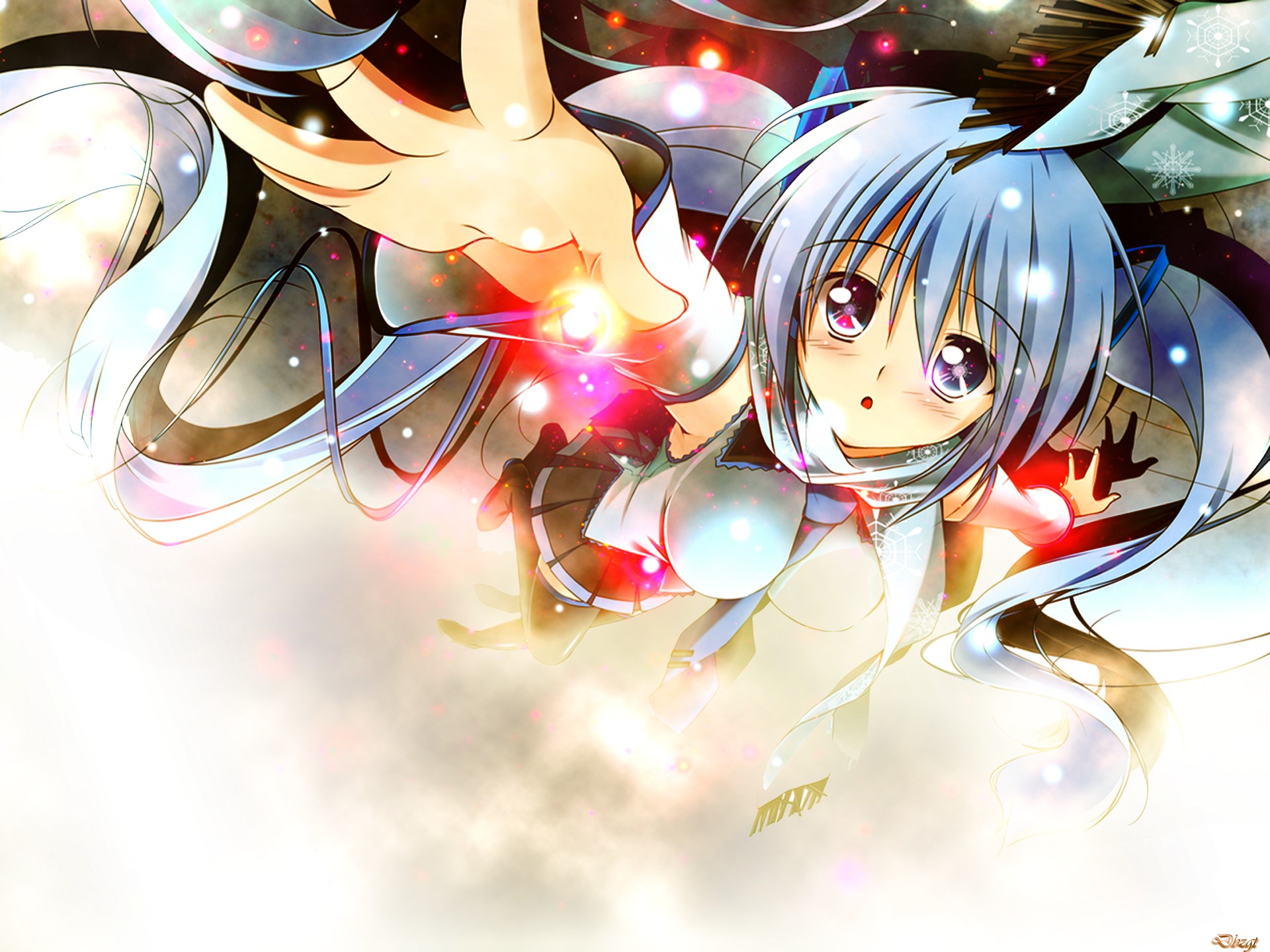 Hatsune Miku from Vocaloid HD Wallpaper