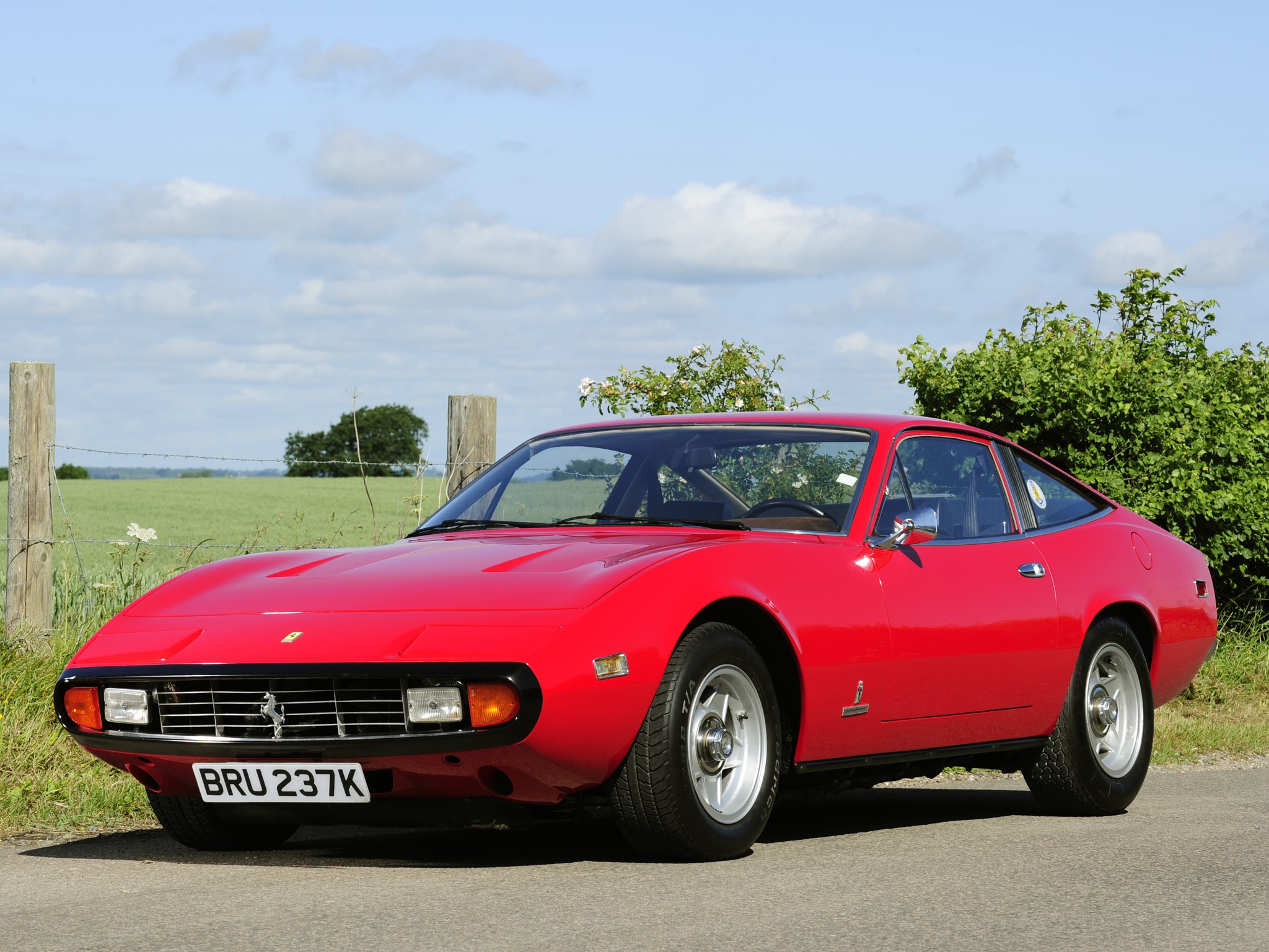 Red Ferrari Daytona GT4 BRU 237K HD Wallpaper