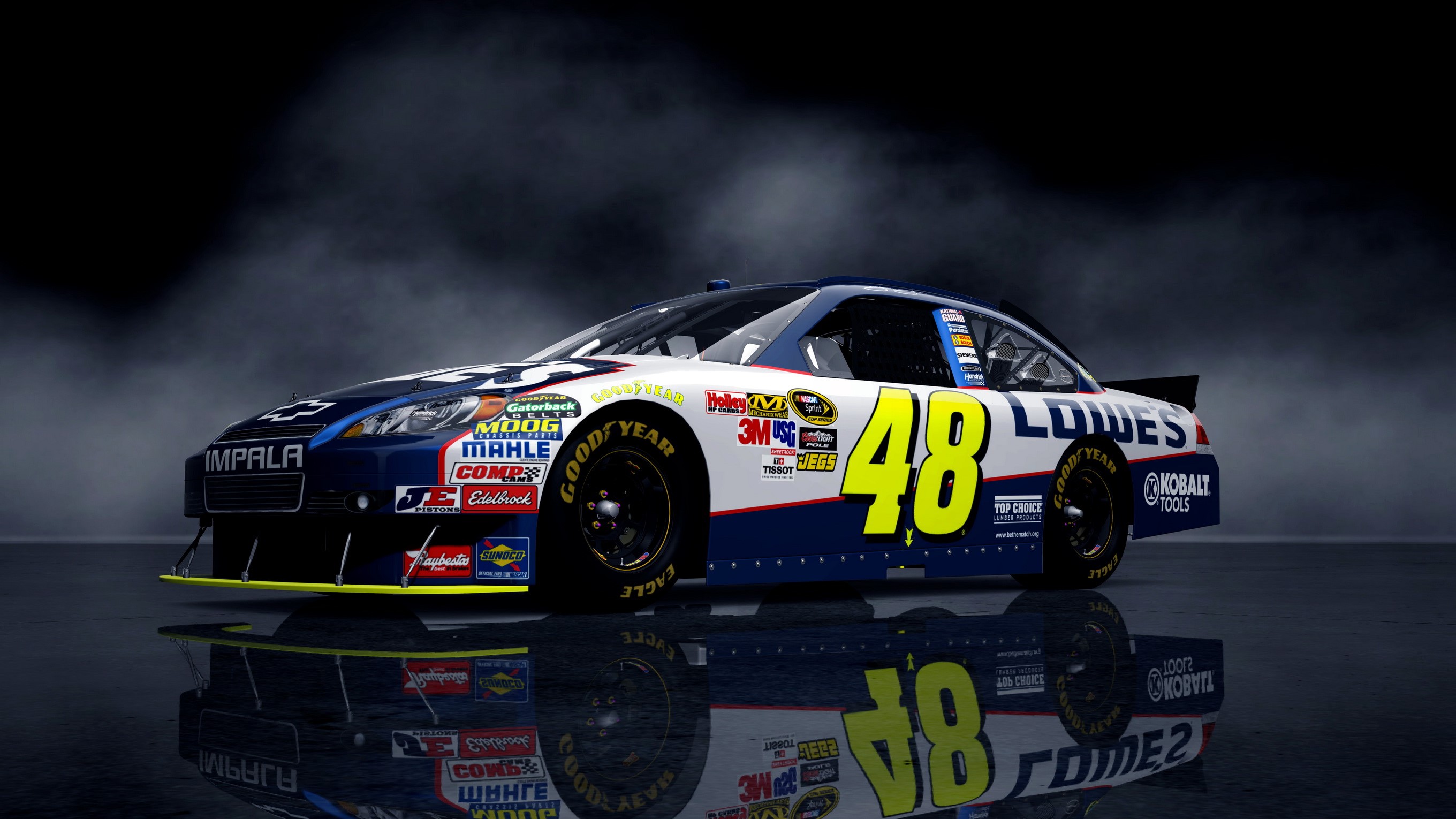 Chevrolet Impala NASCAR race car #48 HD Wallpaper