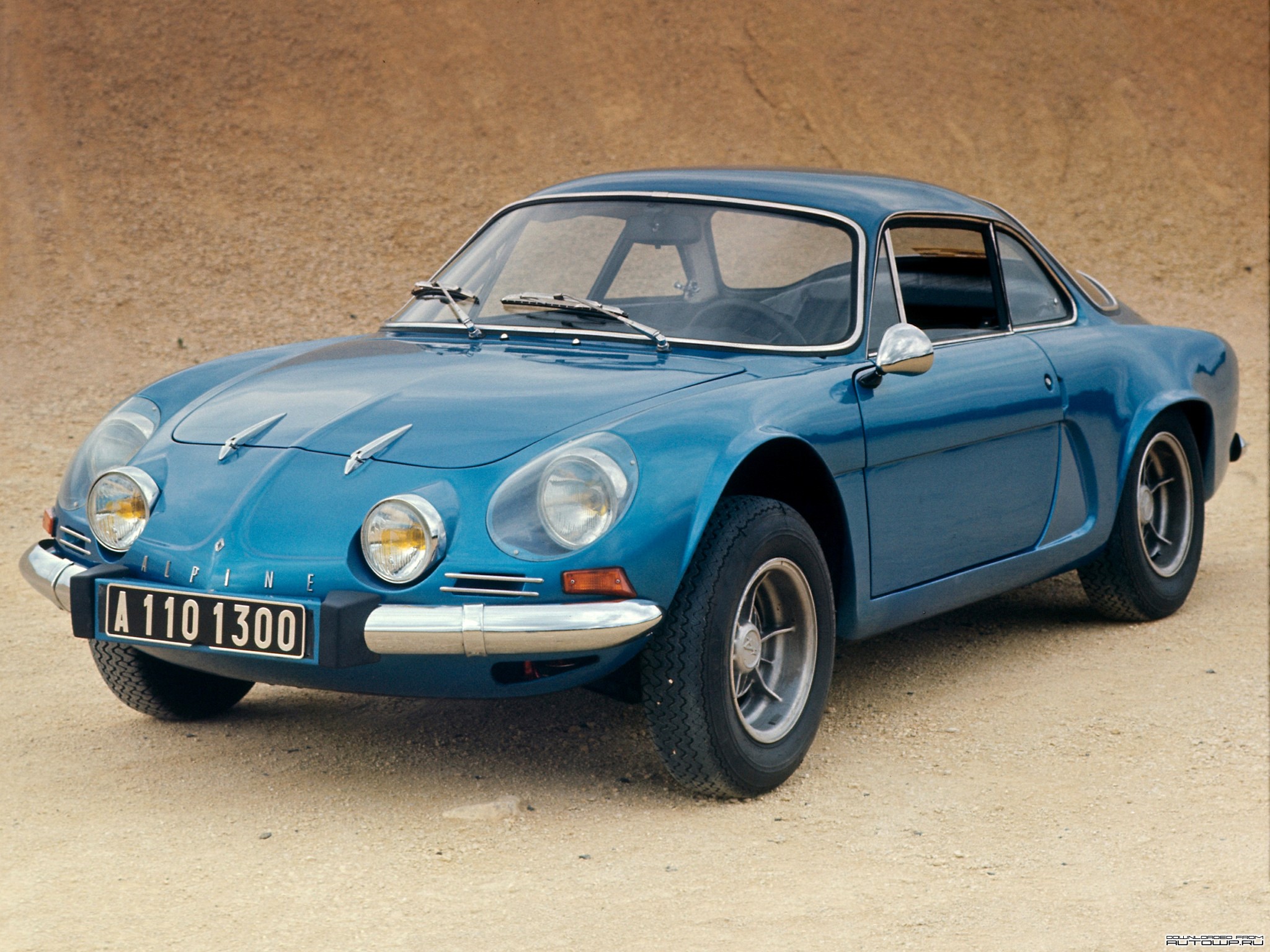 Blue Alpine A110 1300 car HD Wallpaper