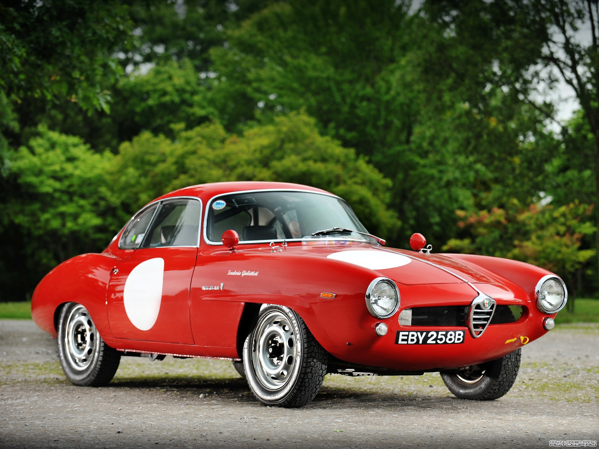 Red Alfa Romeo Zagato GT Veloce HD Wallpaper