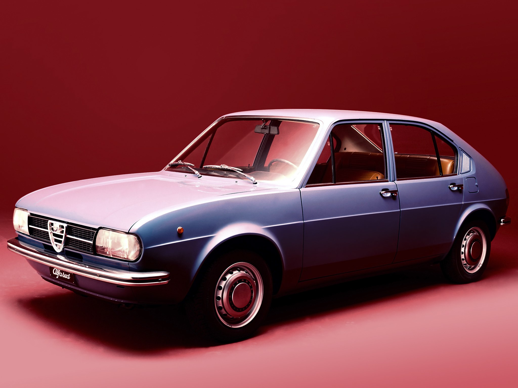 Blue Alfa Romeo Alfetta GT HD Wallpaper