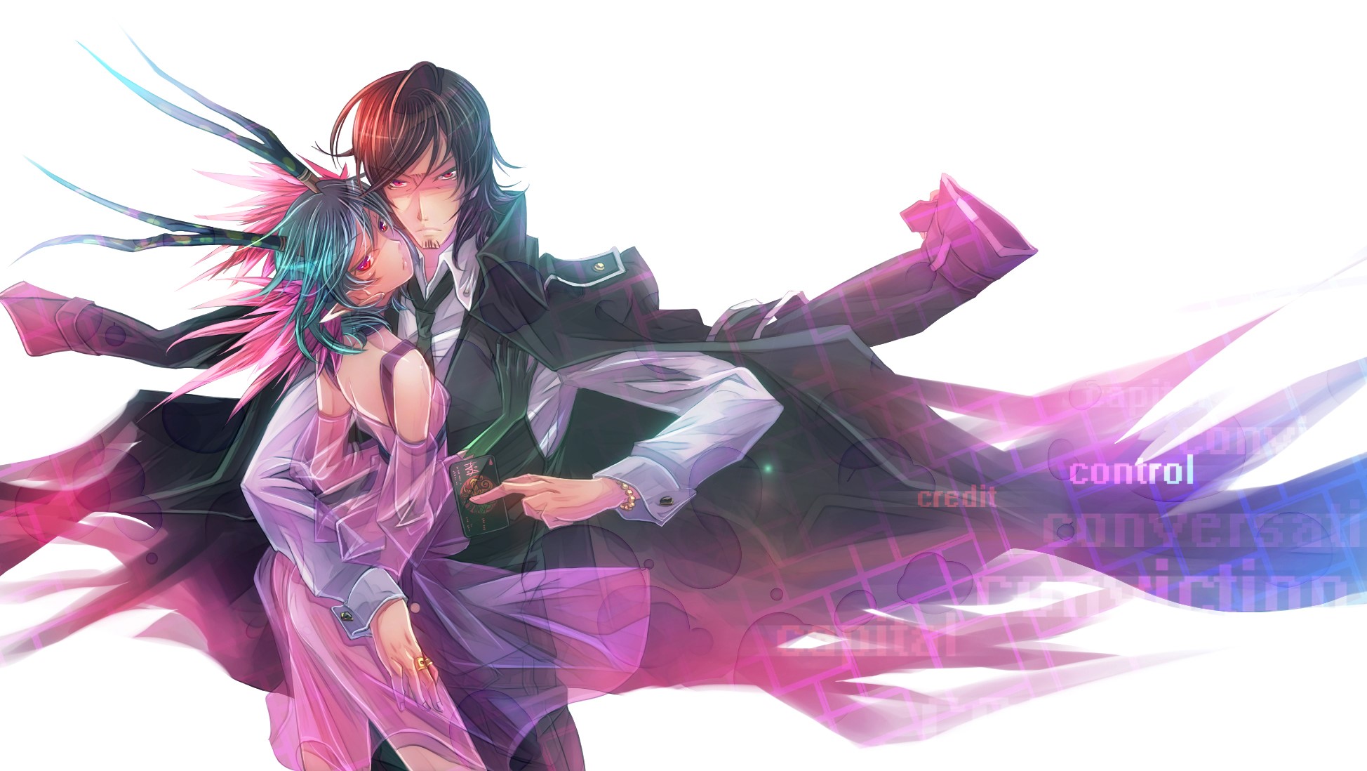 Kyouma and Airi from The Money of Soul and Possibility Control HD Wallpaper
