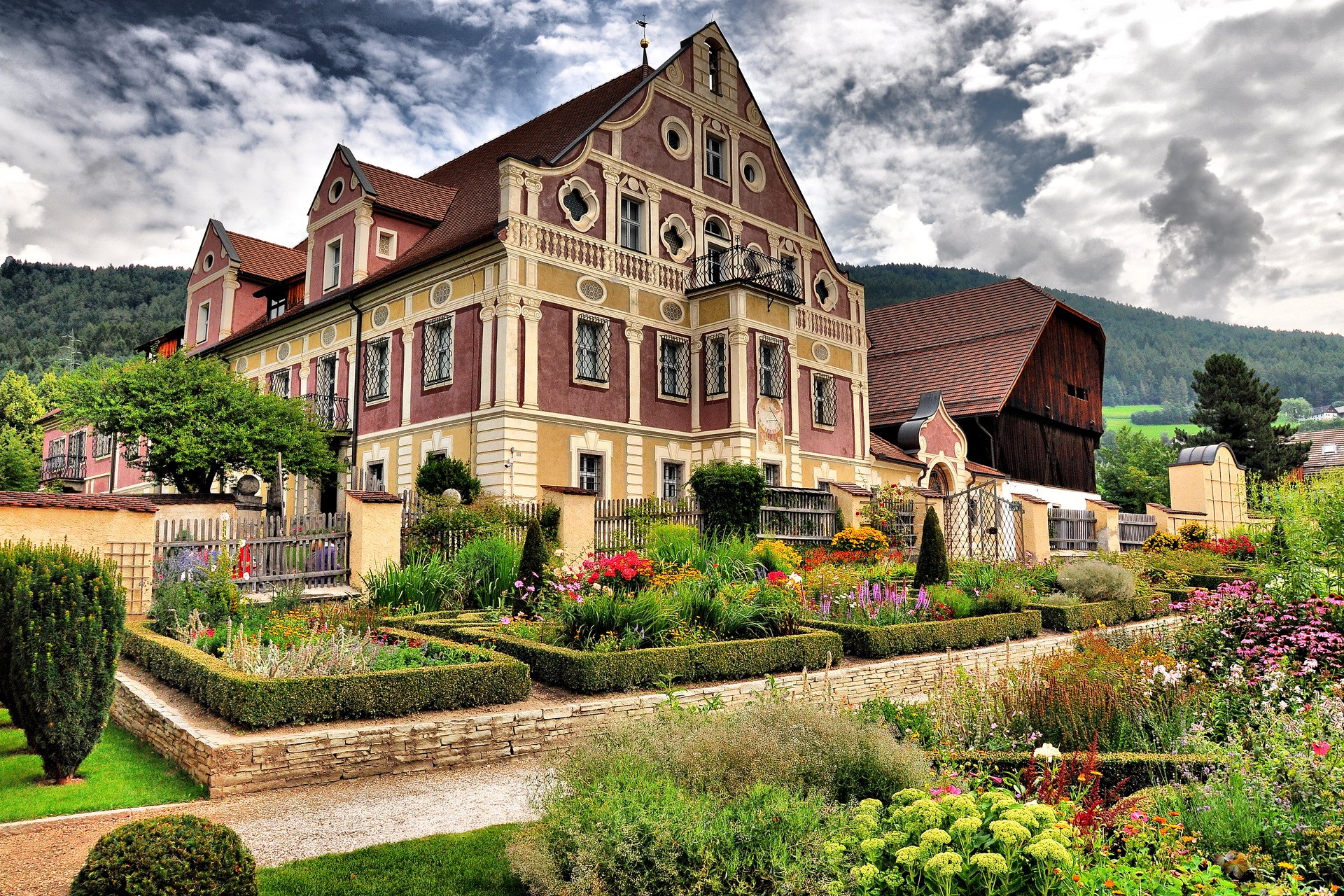 Teodone Ethnographic Museum building and garden in Italy HD Wallpaper