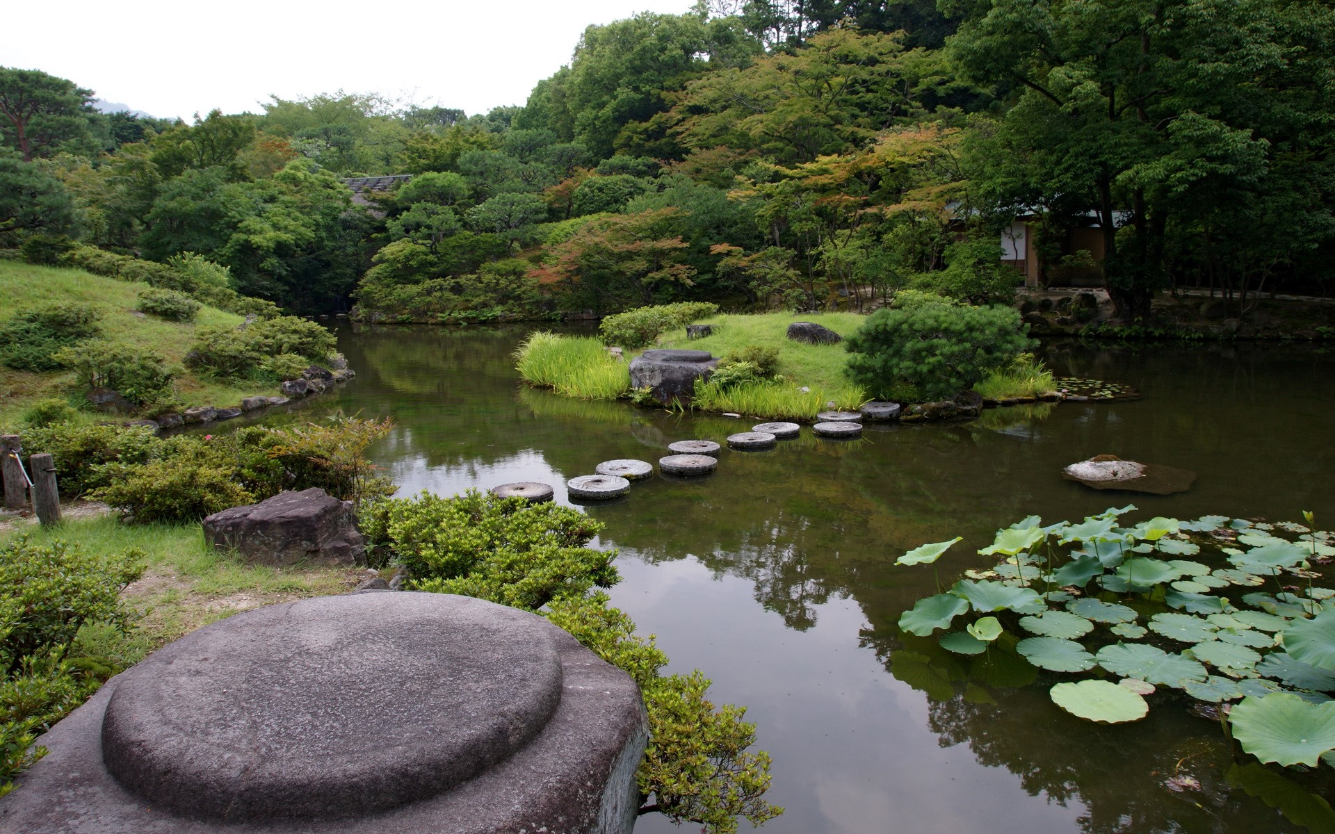 Isuien Garden, Nara, Japan HD Wallpaper