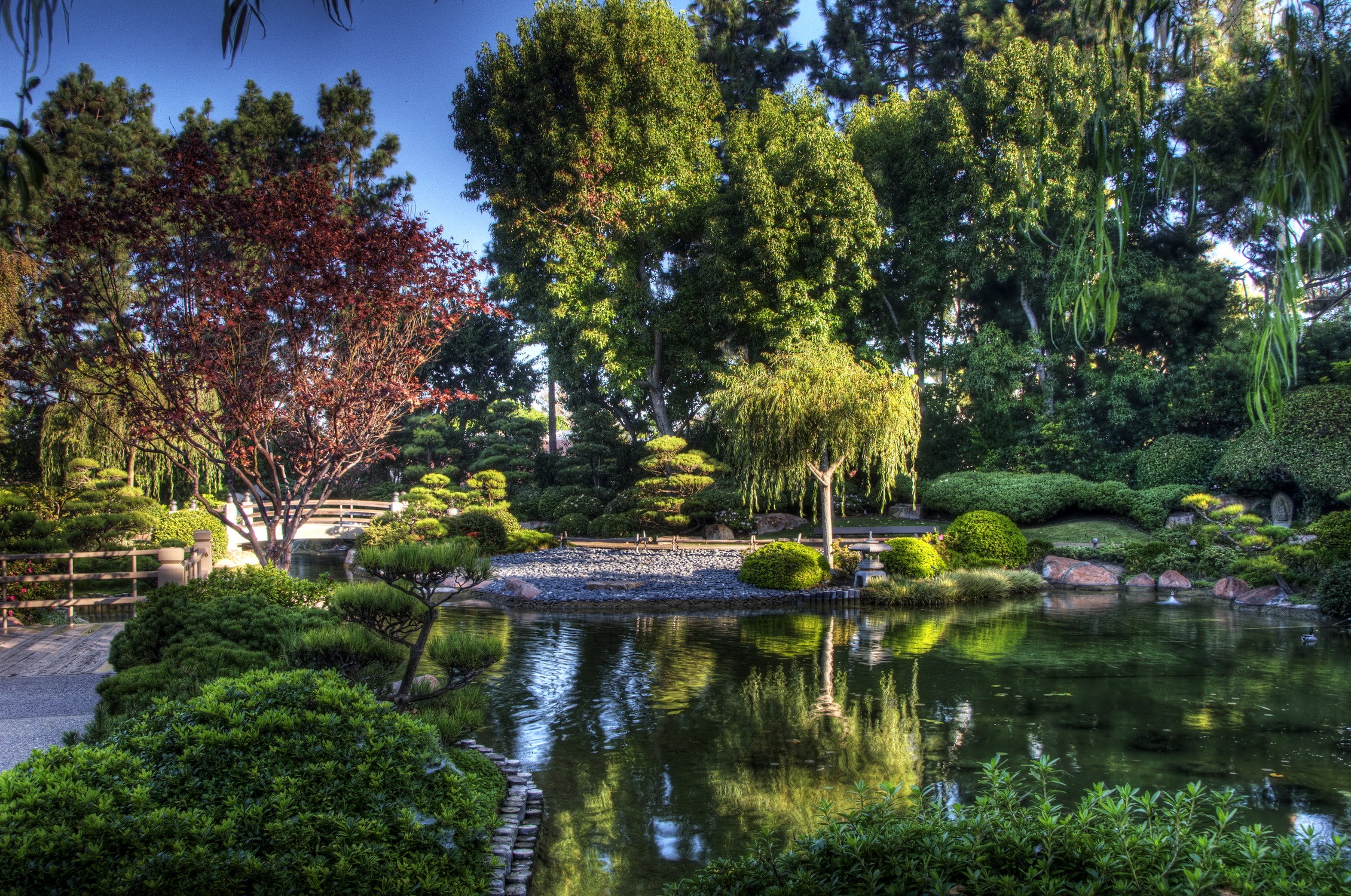 Earl Burns Miller Japanese Garden in California HD Wallpaper