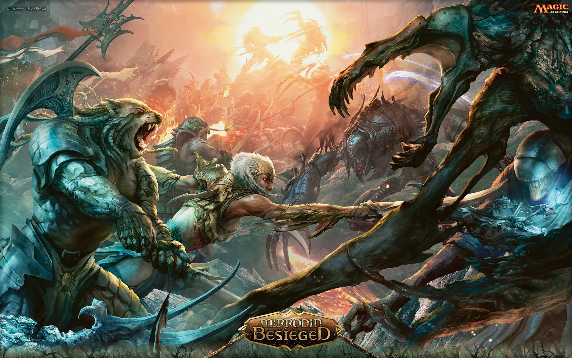 Magic: The Gathering Mirrodin Besieged Battle HD Wallpaper