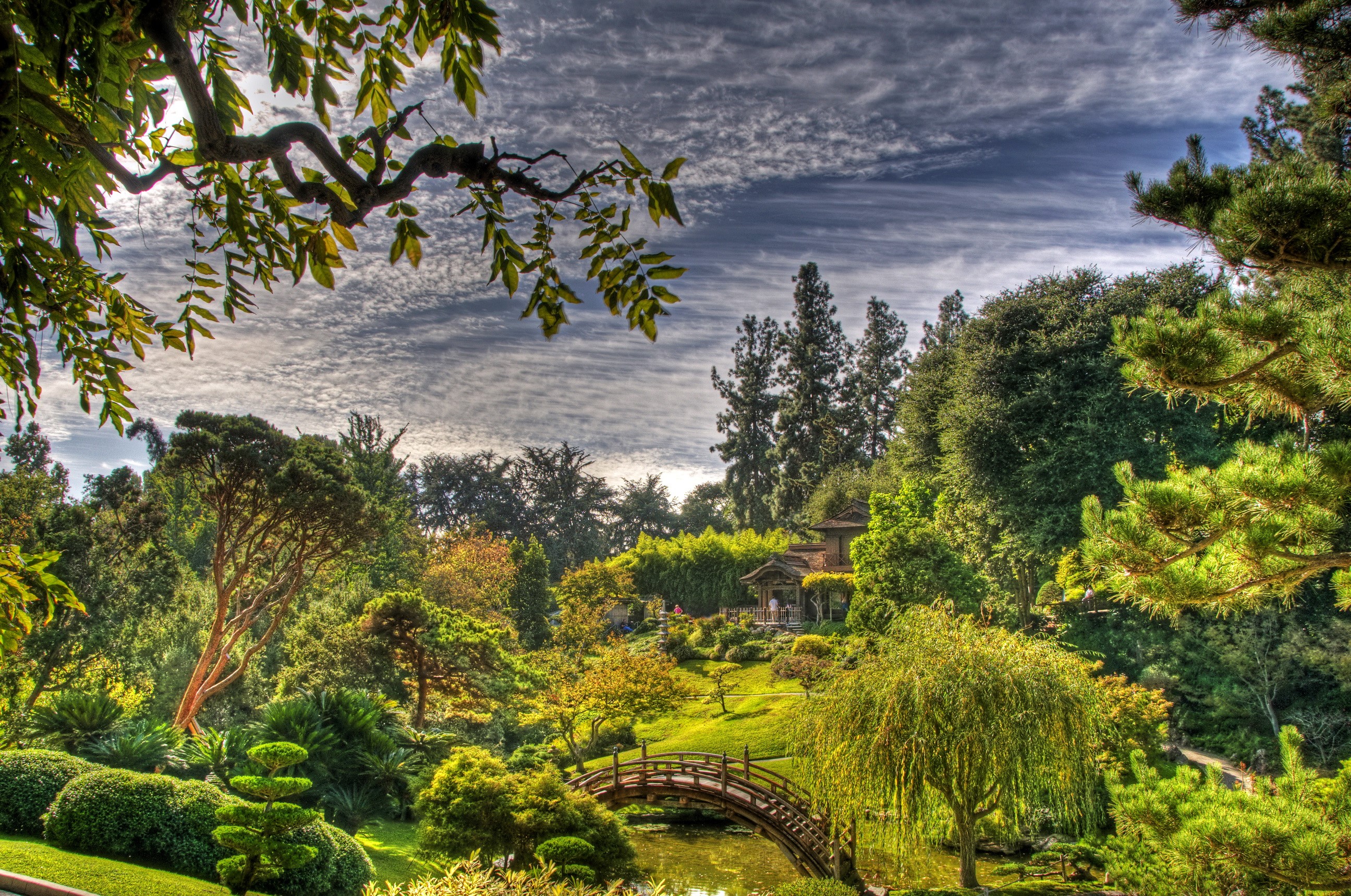 Japanese Garden in San Marino, California HD Wallpaper