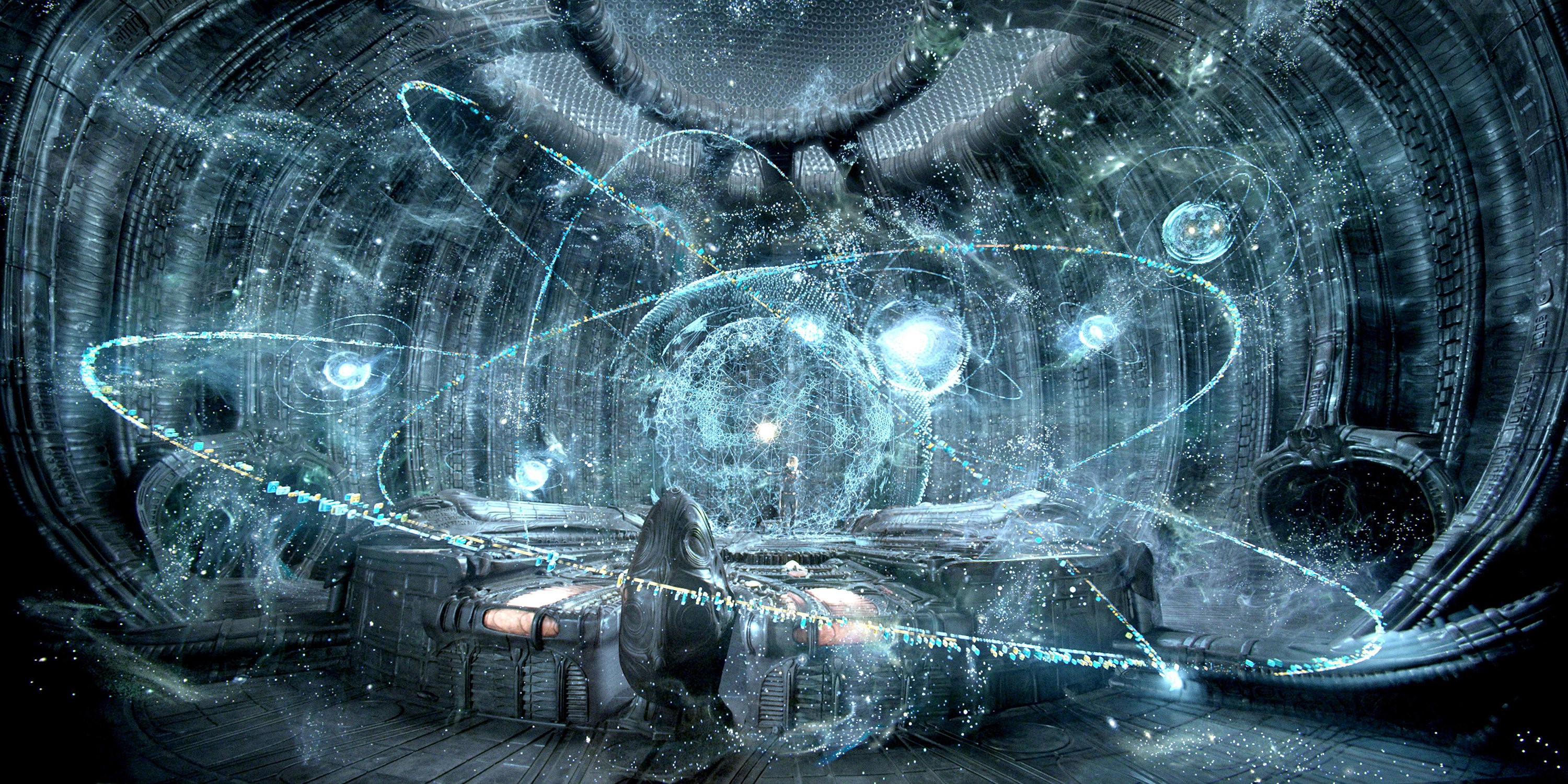 Engineers' chamber from Prometheus HD Wallpaper
