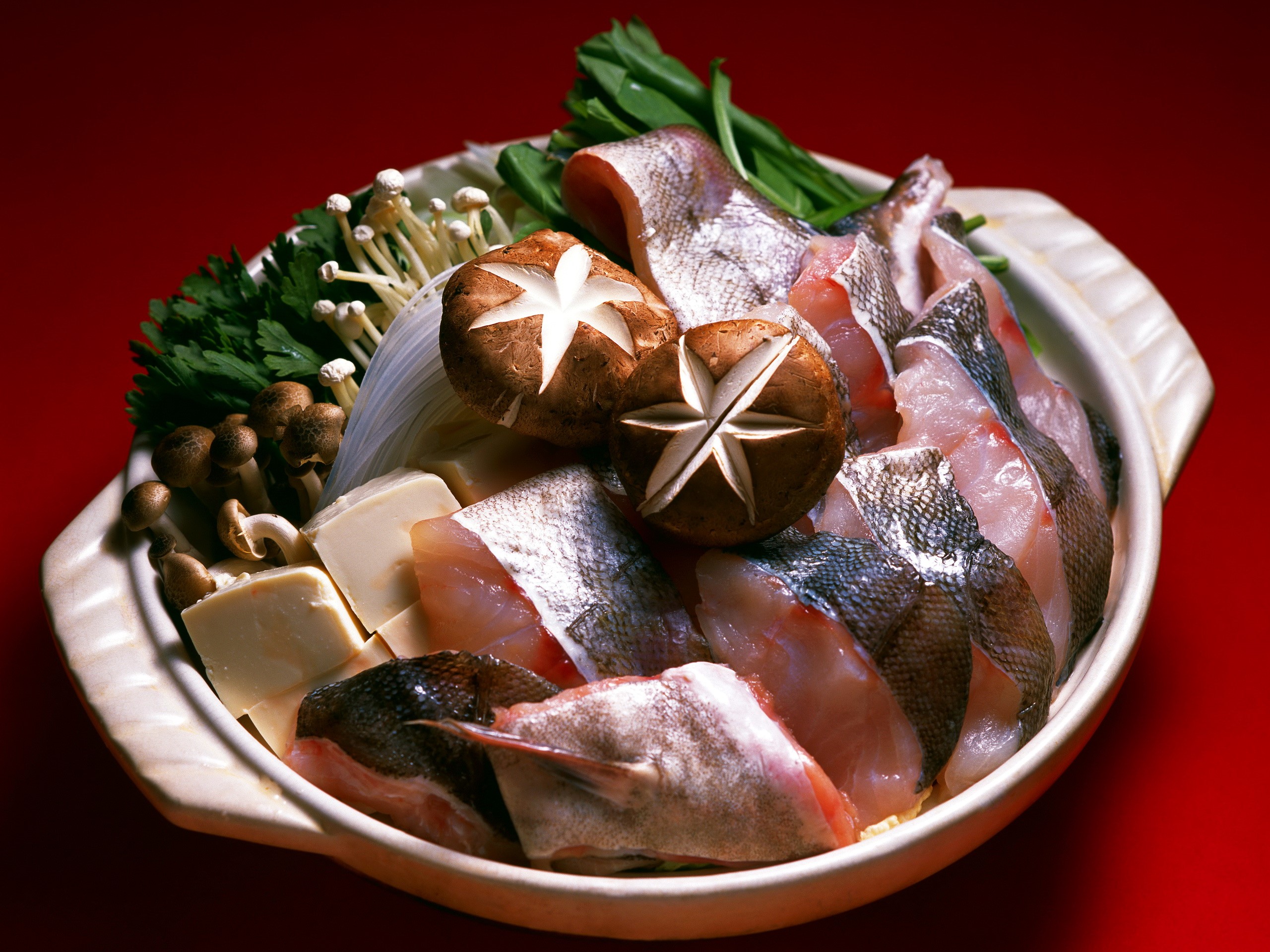 Fish and Mushroom Hot Pot HD Wallpaper