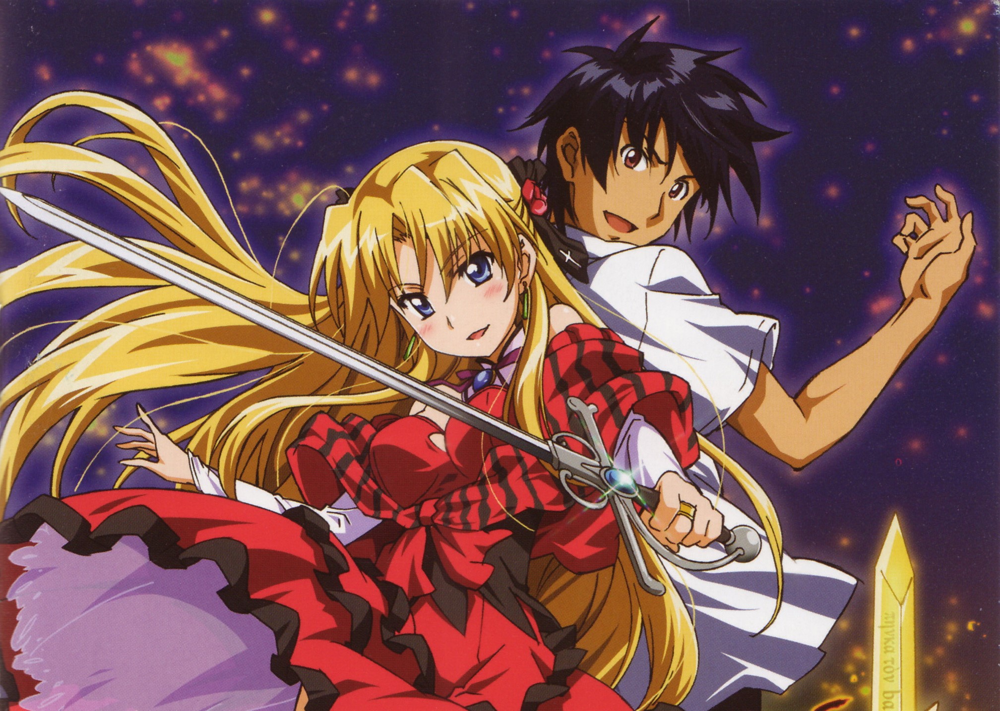 Kusanagi Godou and Erica Blandelli from Campione! HD Wallpaper