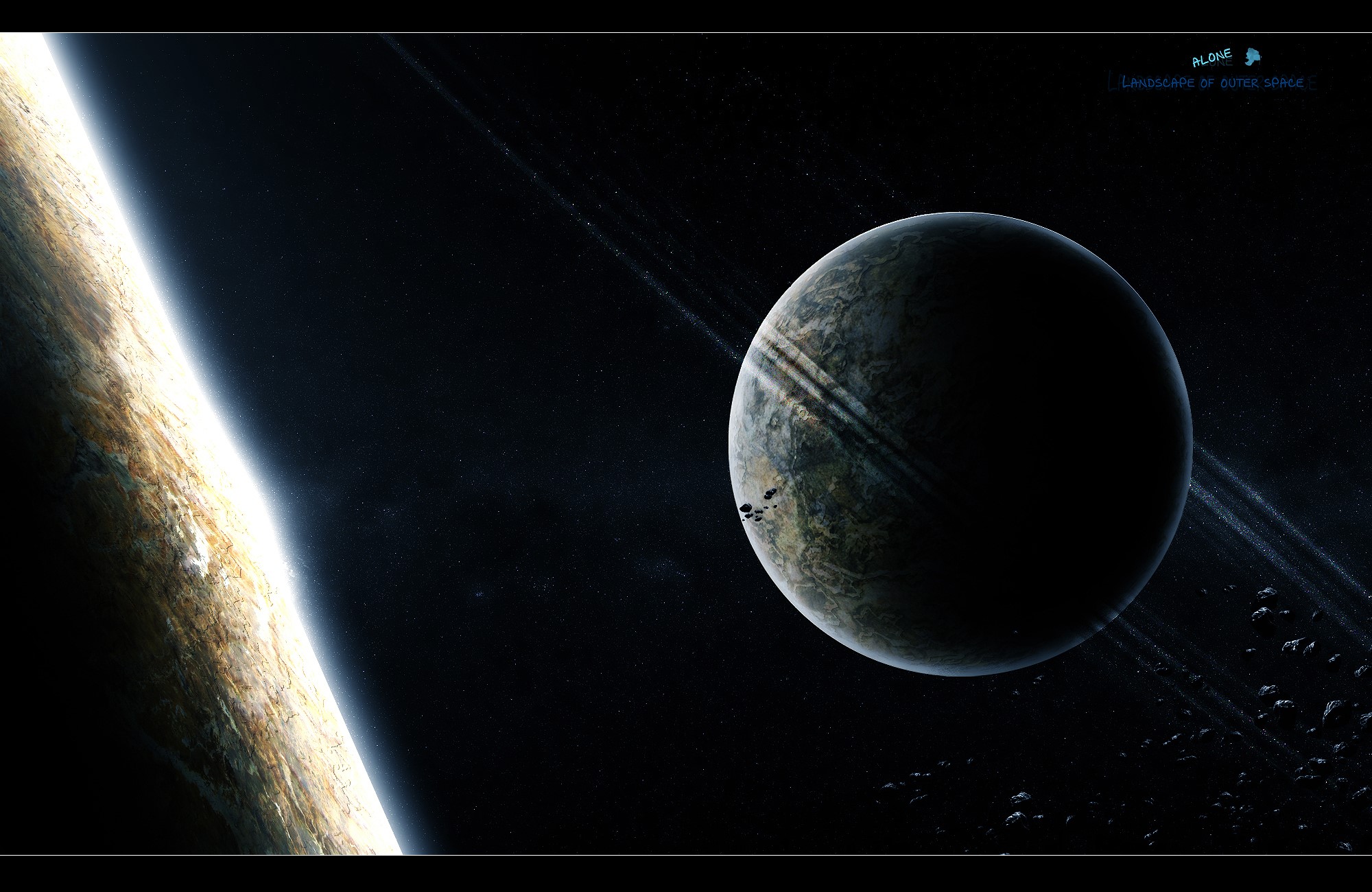 Planets in Outer Space HD Wallpaper