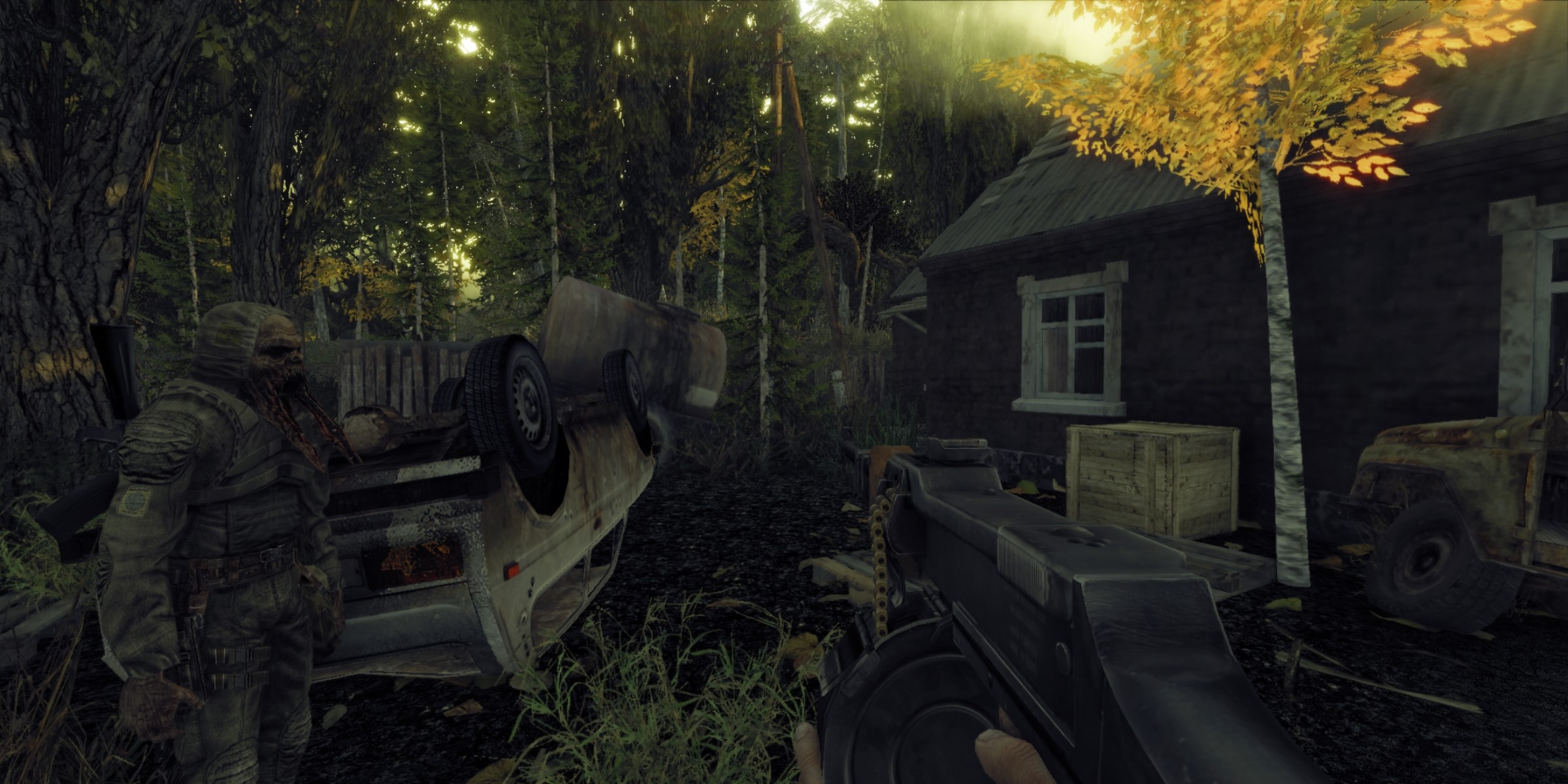 CryZone Online character with overturned car HD Wallpaper
