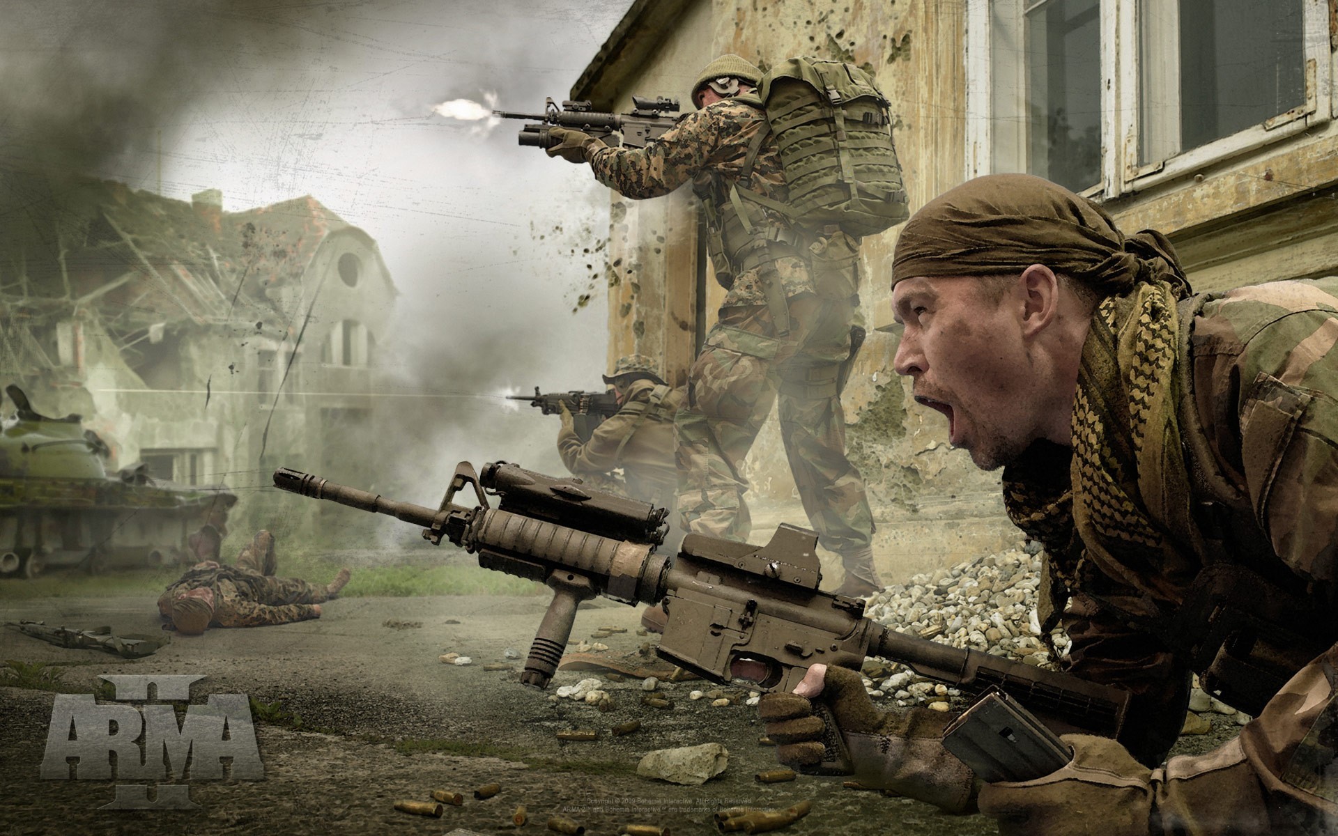 ArmA 3 soldiers in combat HD Wallpaper