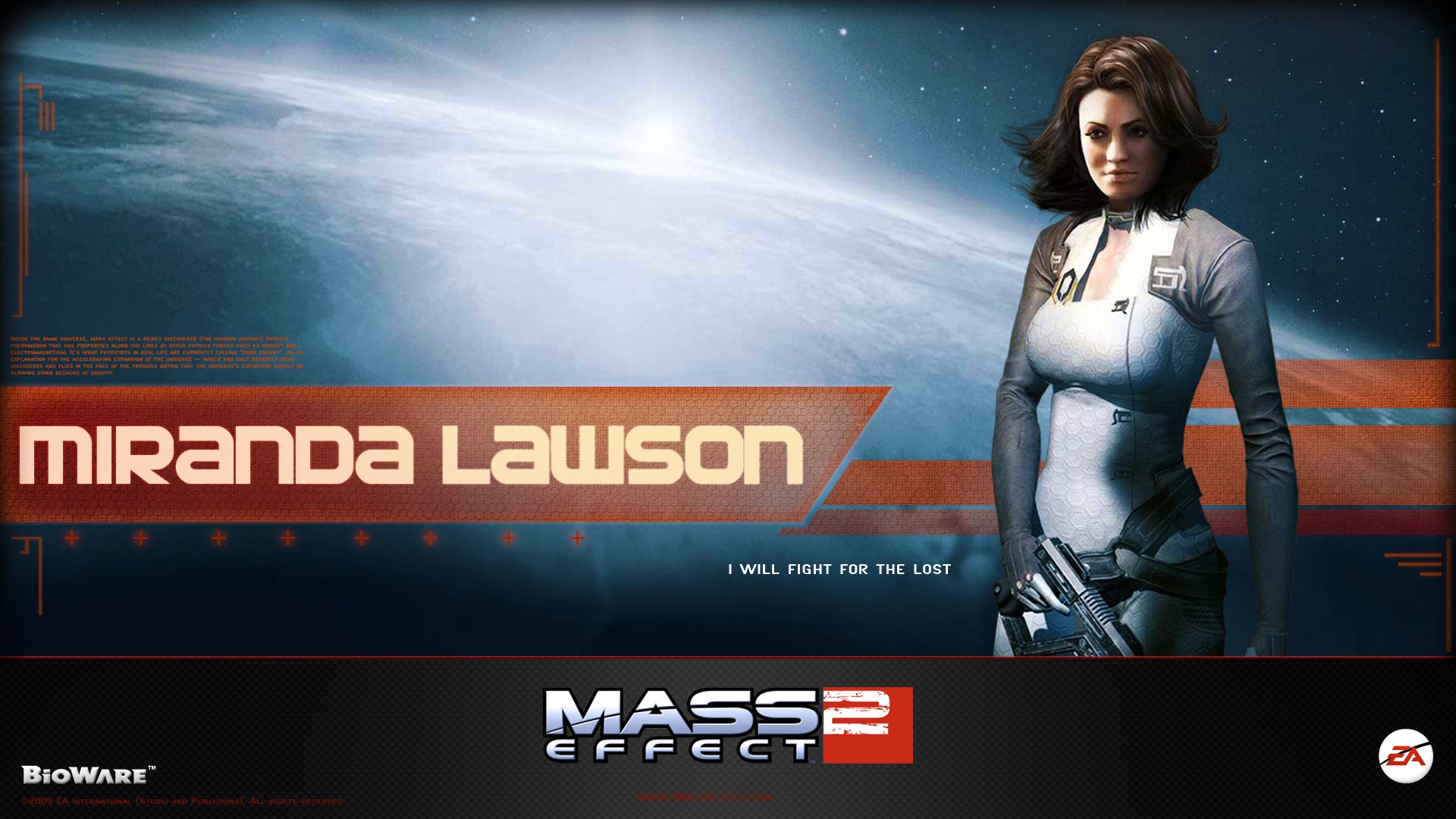 Miranda Lawson from Mass Effect 2 HD Wallpaper