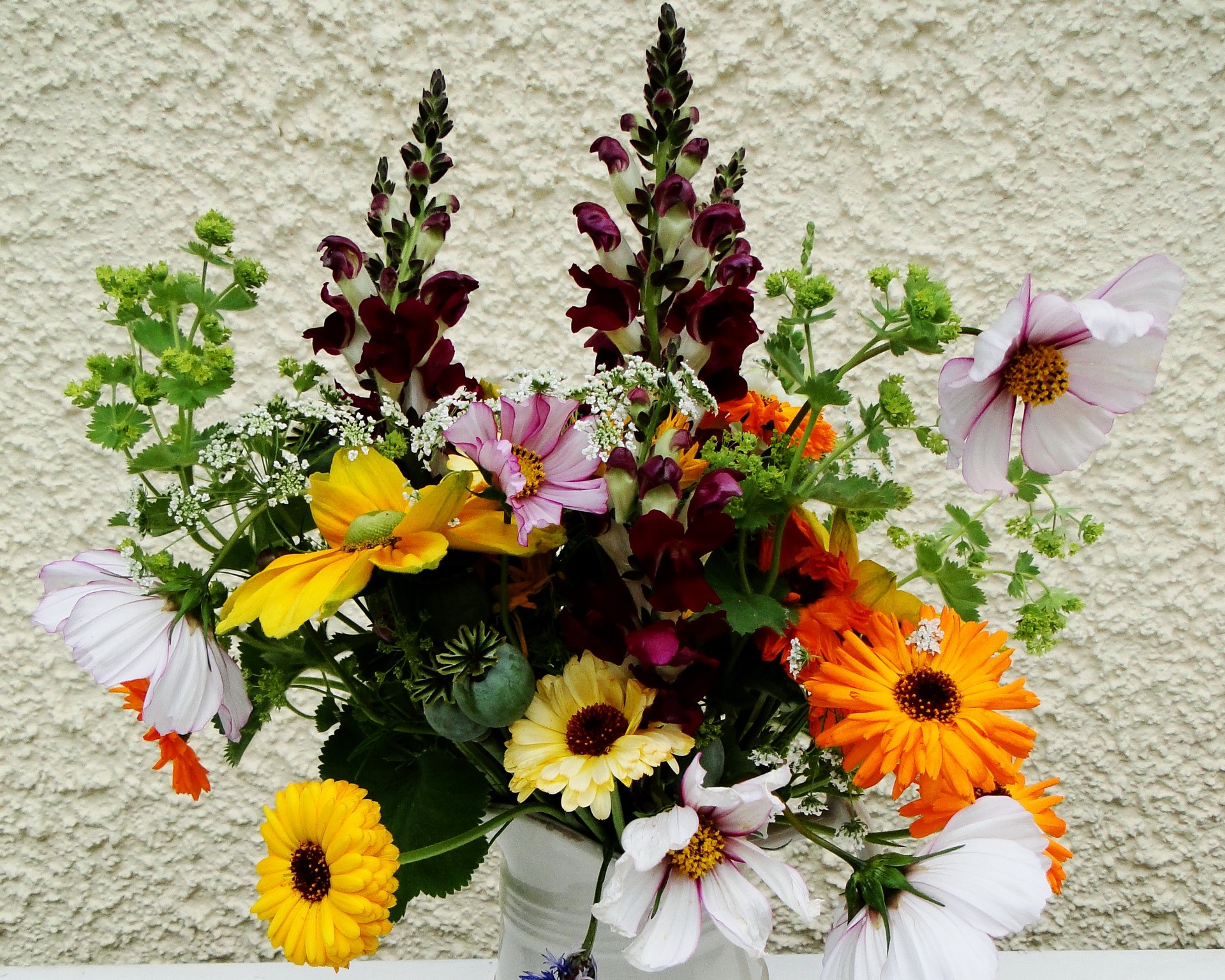 Bouquet of colorful wildflowers HD Wallpaper