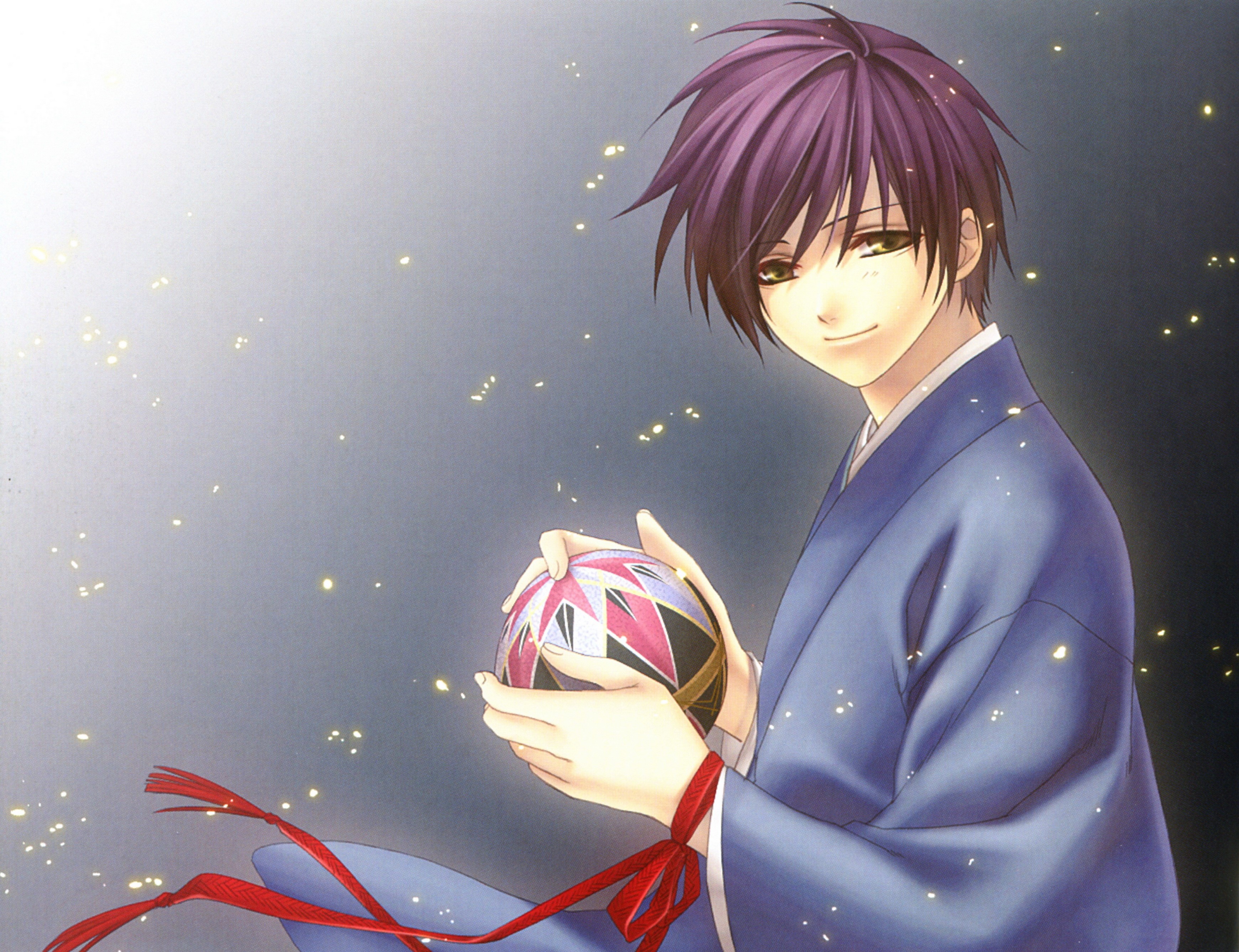 Young man from Hiiro no Kakera holding a ball HD Wallpaper