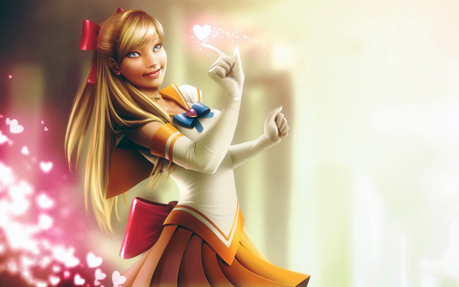 Sailor Venus from Sailor Moon HD Wallpaper