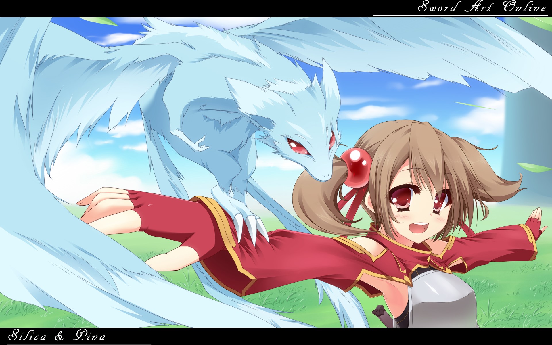 Silica and Pina from Sword Art Online HD Wallpaper