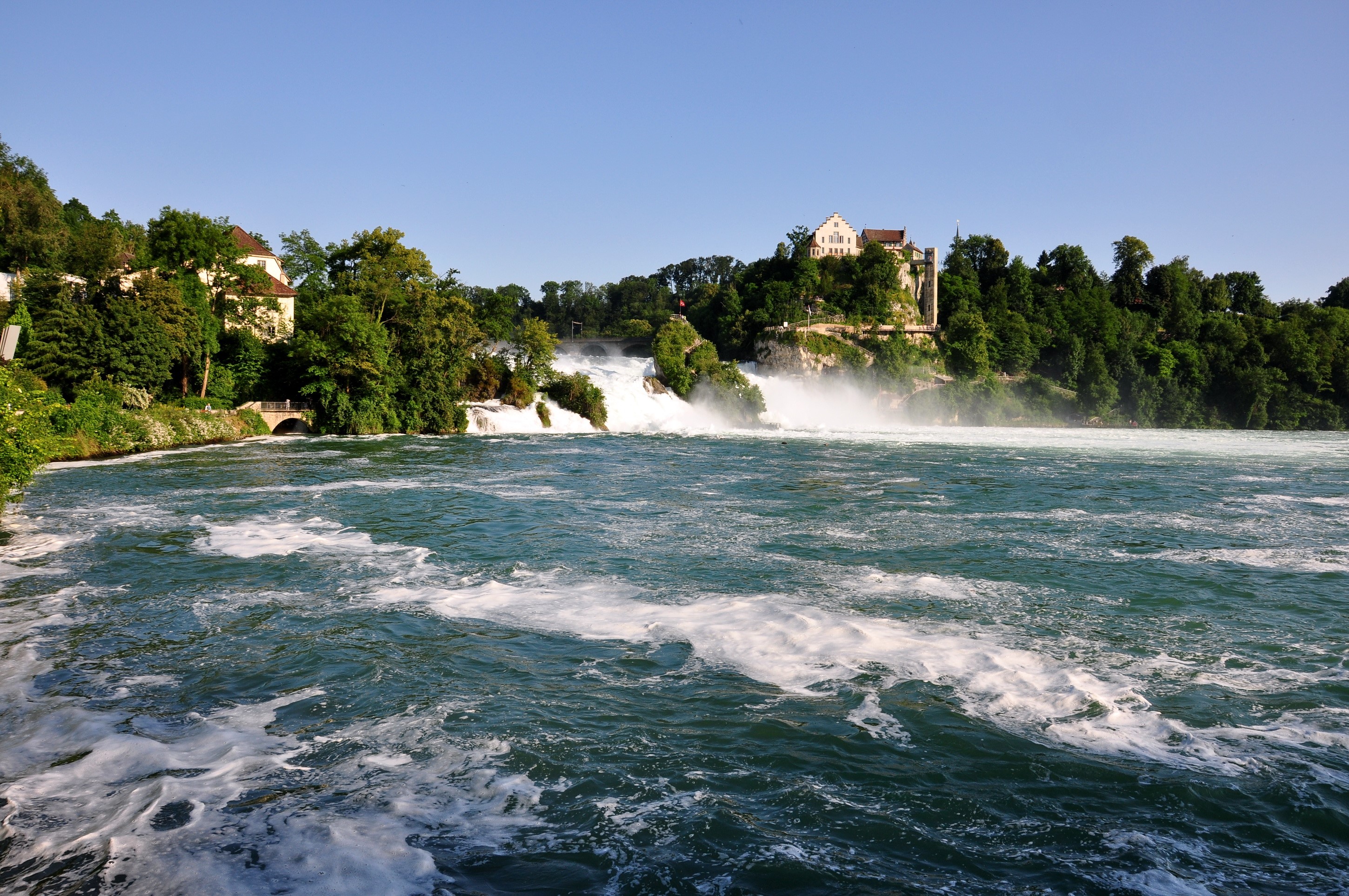 Rhine Falls, Switzerland with Laufen Castle HD Wallpaper