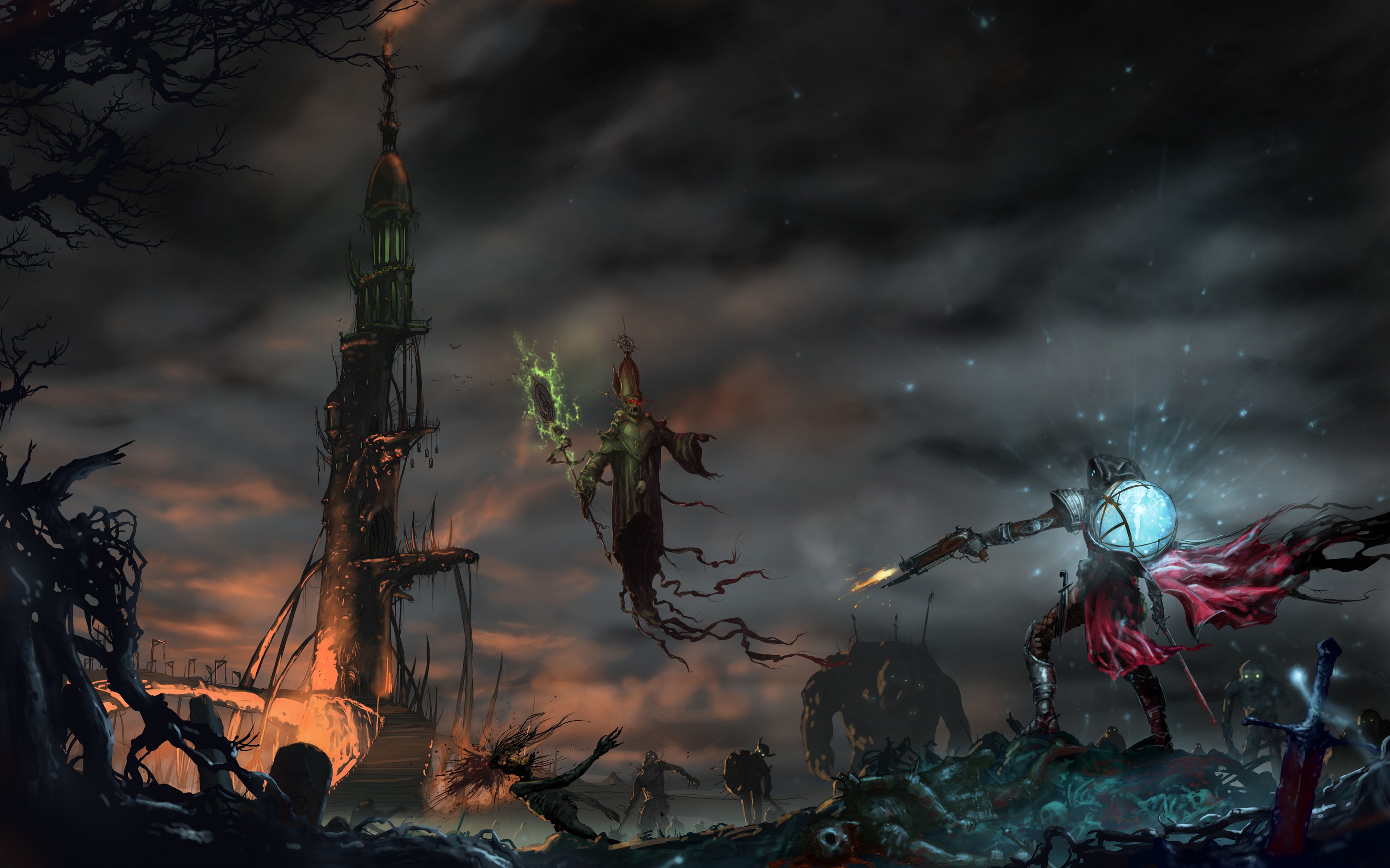 Dark Souls 3 Battle Scene HD Wallpaper