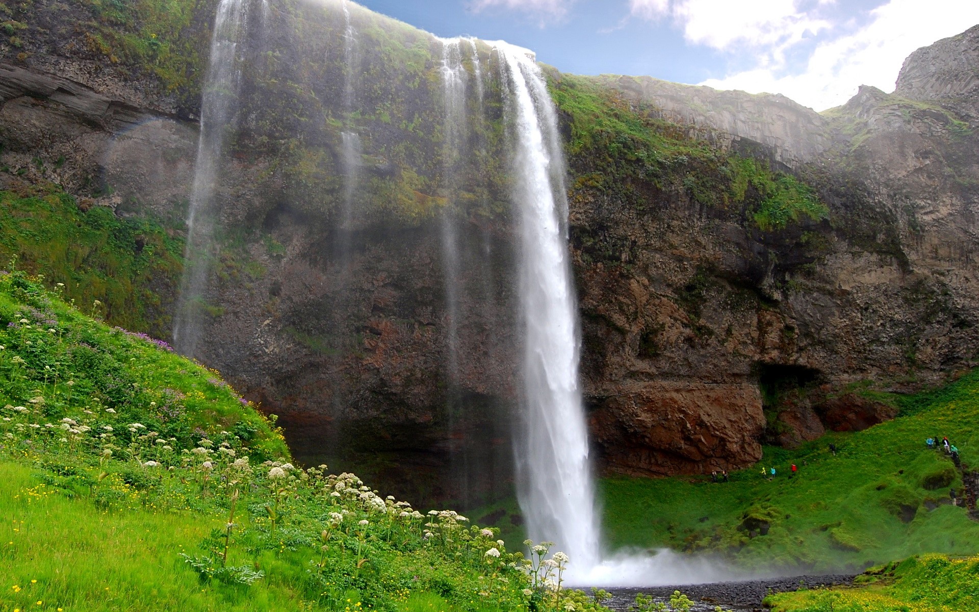 Seljalandsfoss Waterfall in Iceland HD Wallpaper
