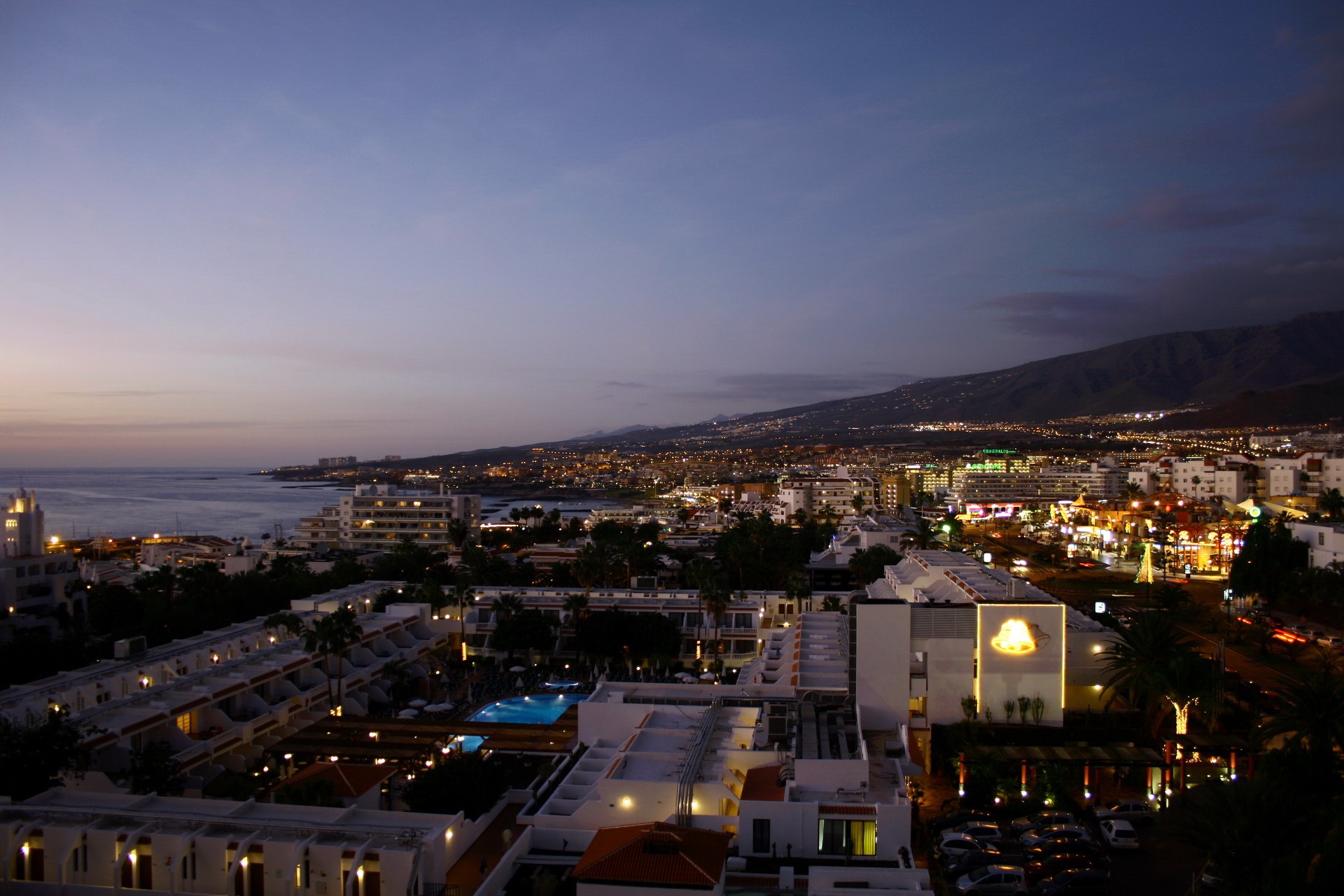 Tenerife, Spain at Dusk HD Wallpaper