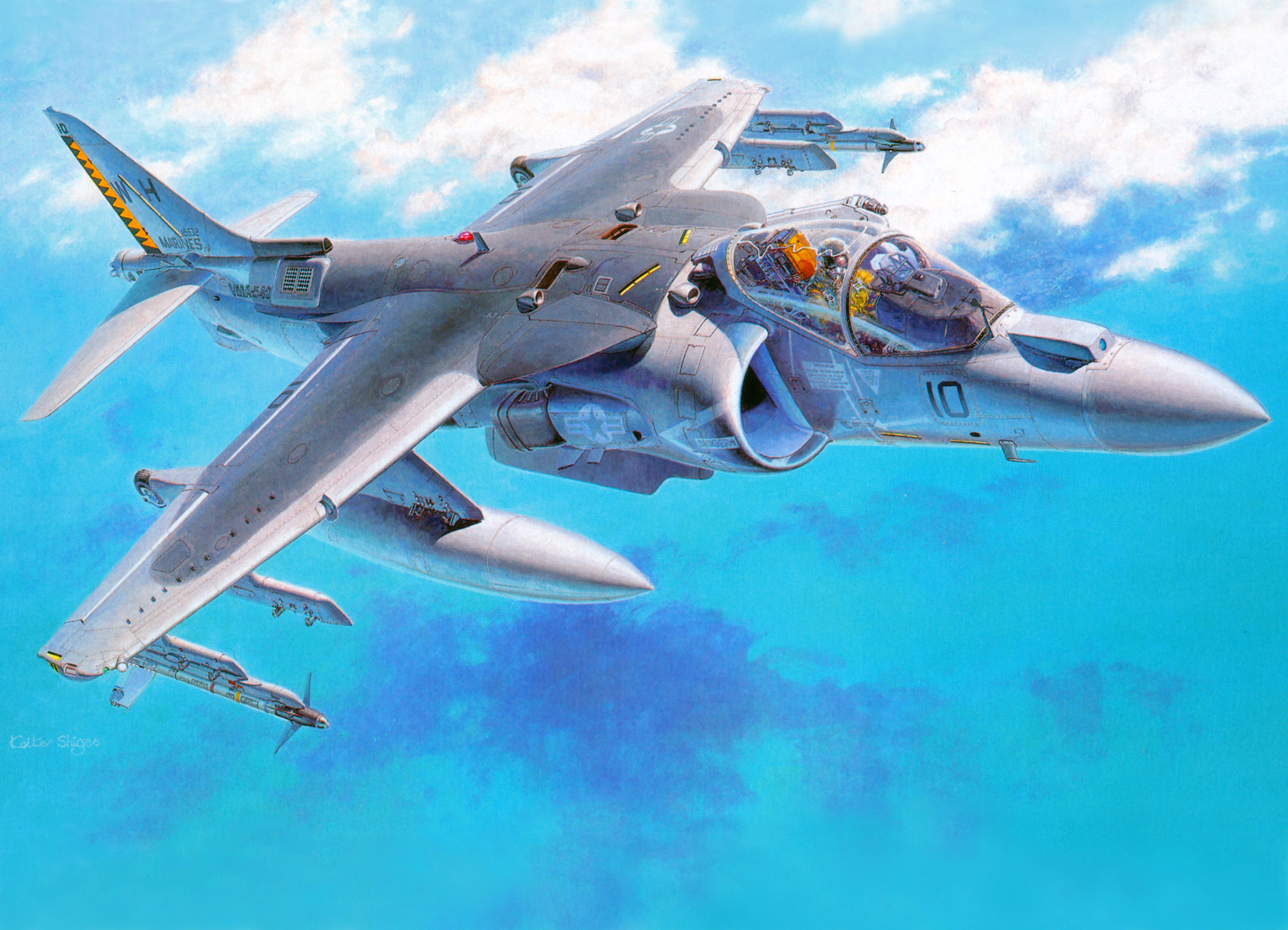 AV-8B Harrier II Jet Fighter HD Wallpaper