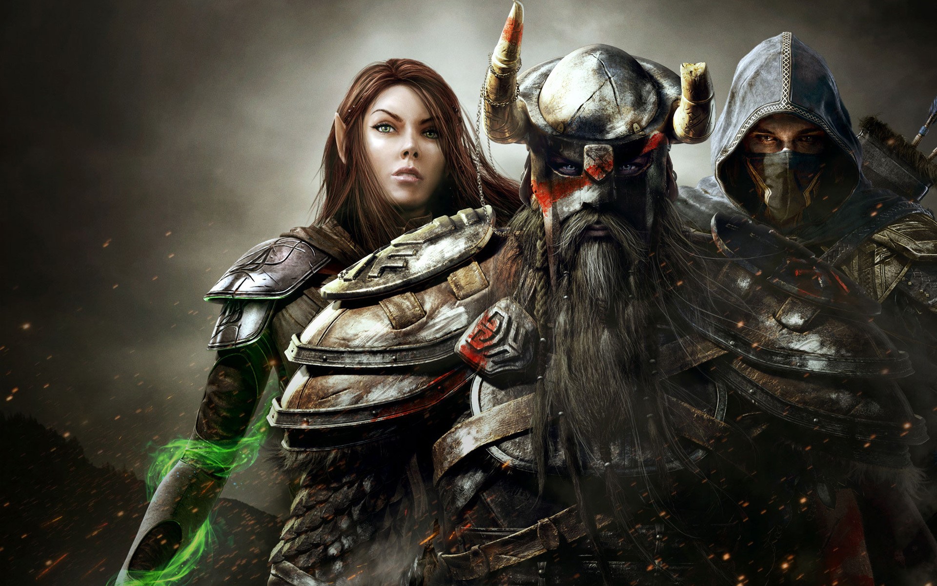 The Elder Scrolls V: Skyrim characters HD Wallpaper