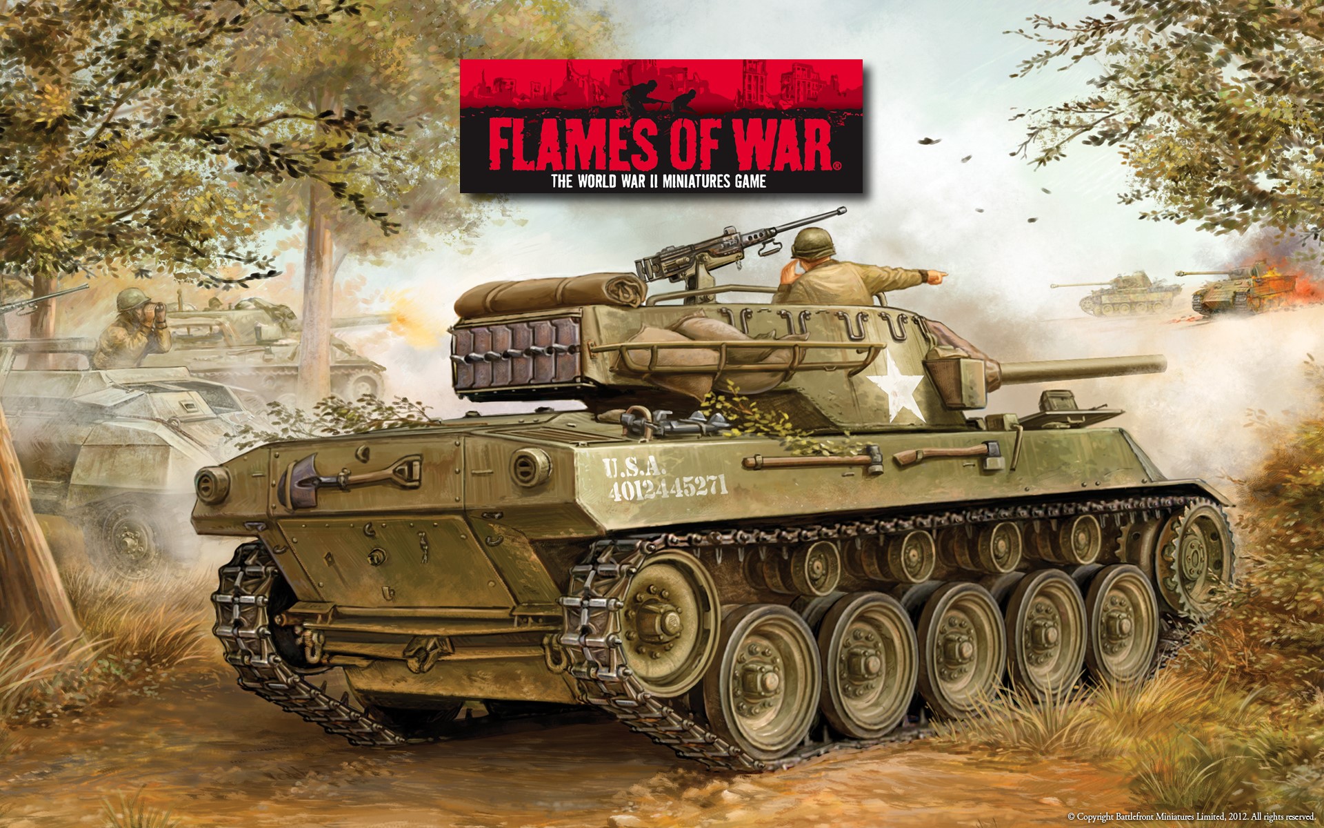 Flames of War World War II Miniatures Game Tank HD Wallpaper