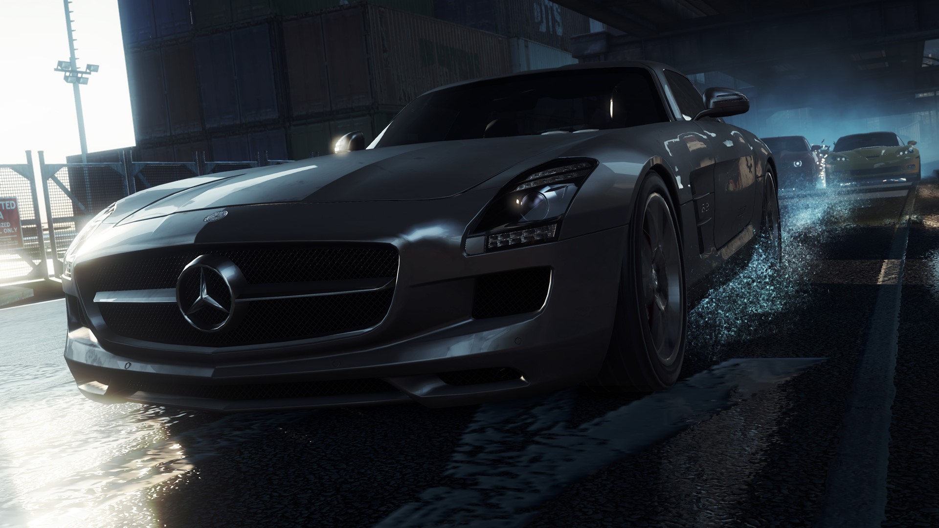 Mercedes-Benz SLS AMG in Need for Speed Most Wanted HD Wallpaper