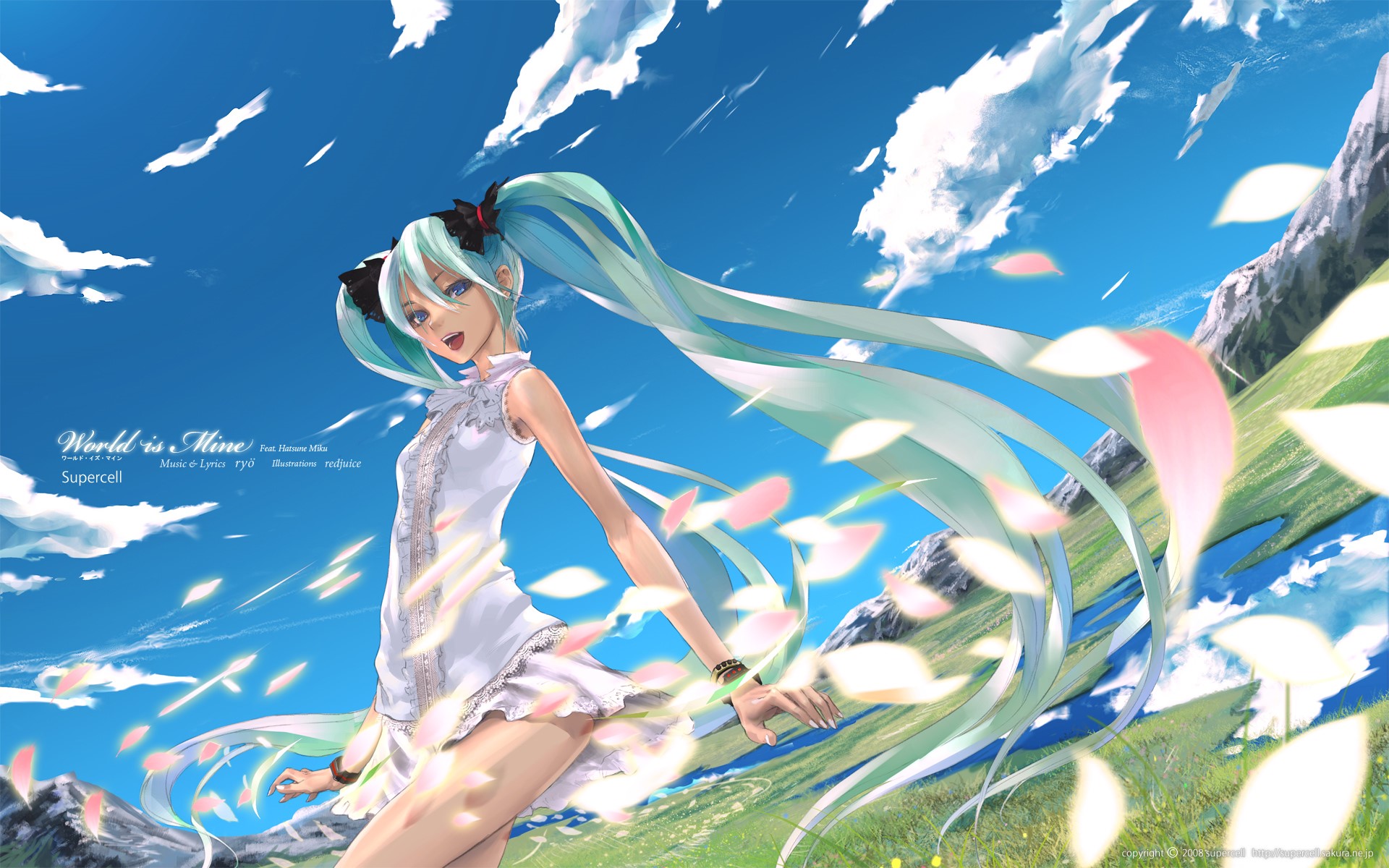 Hatsune Miku from Vocaloid - World is Mine HD Wallpaper