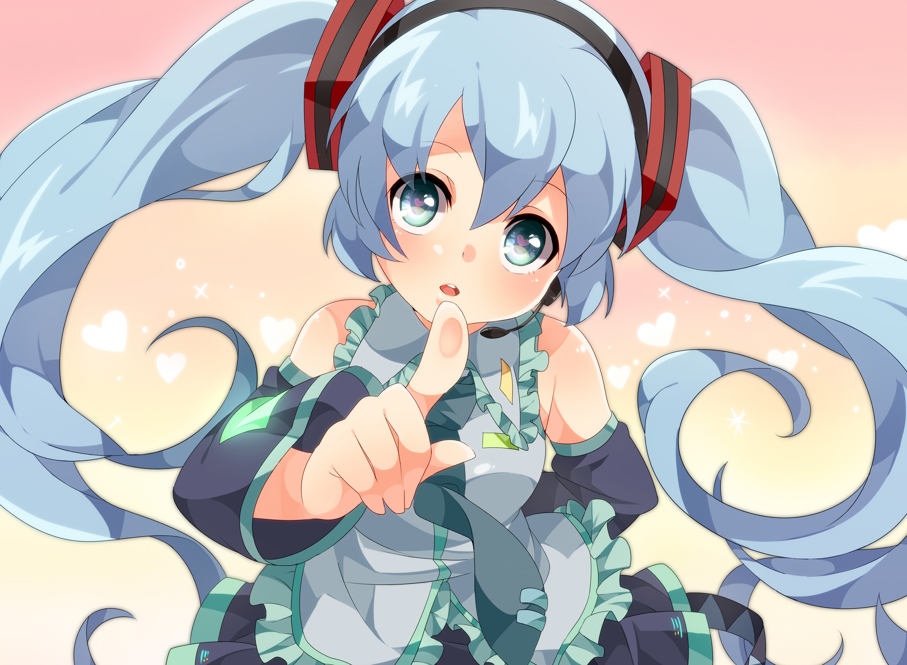 Hatsune Miku from Vocaloid HD Wallpaper