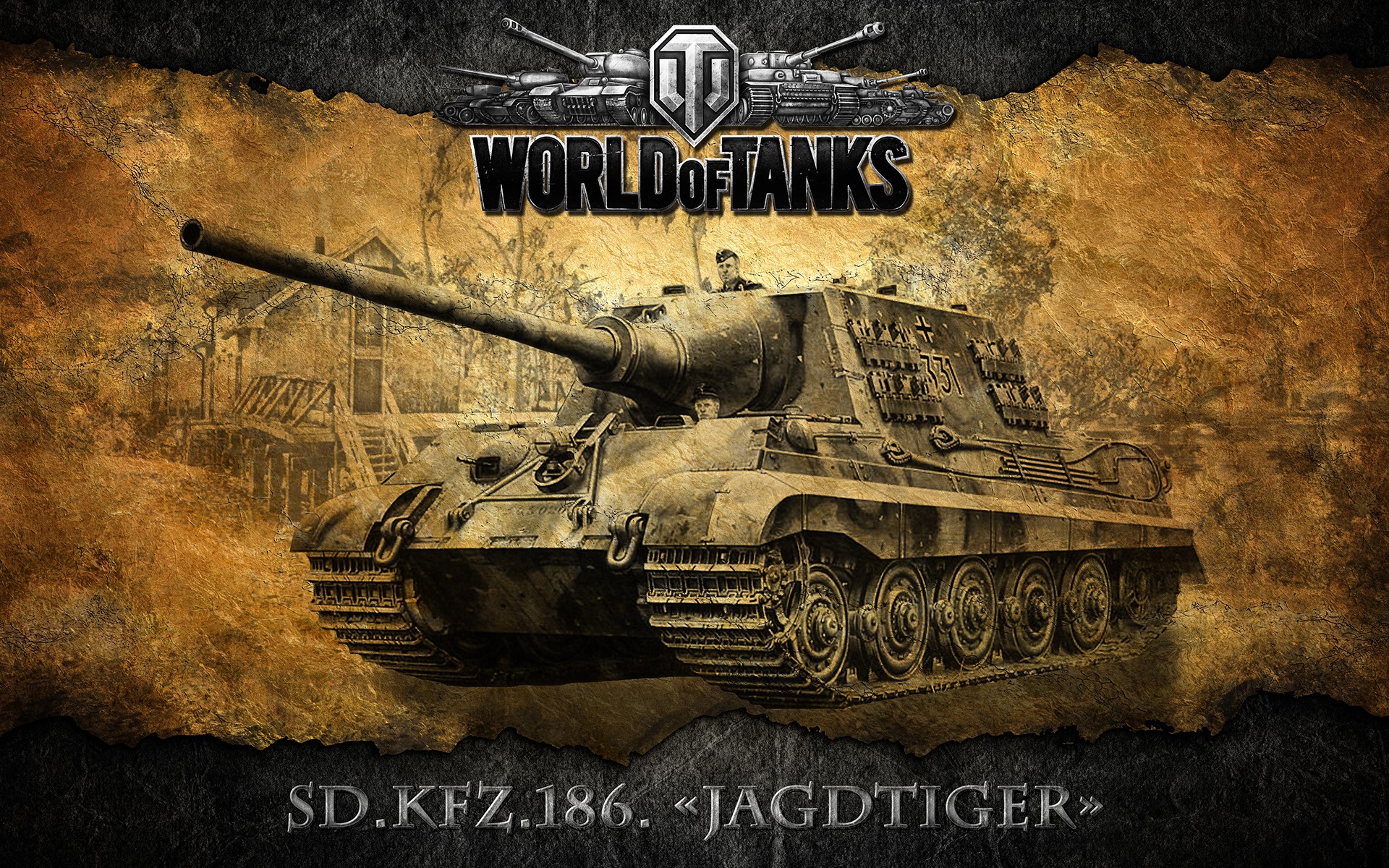 SD.KFZ.186 Jagdtiger from World of Tanks HD Wallpaper