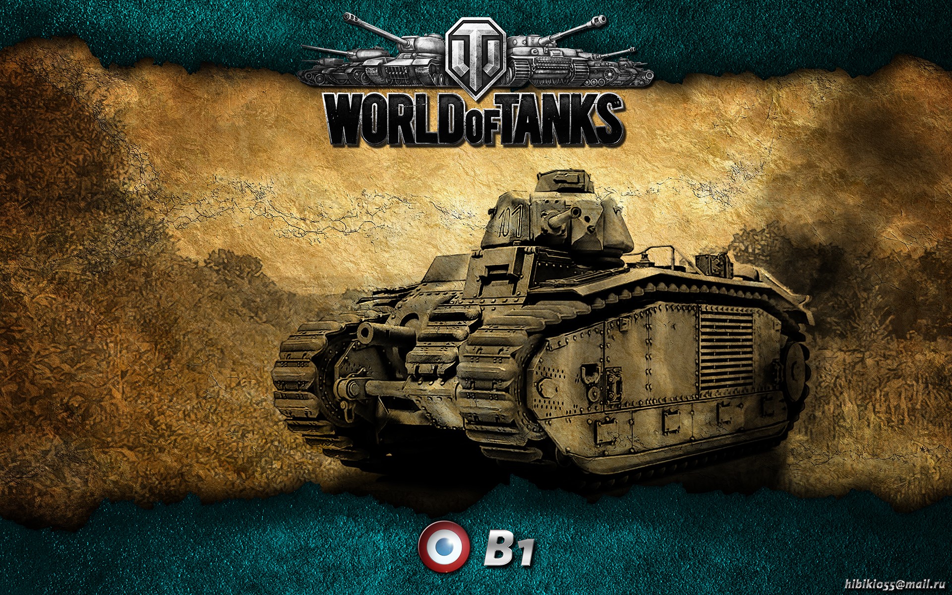 World of Tanks B1 Tank HD Wallpaper
