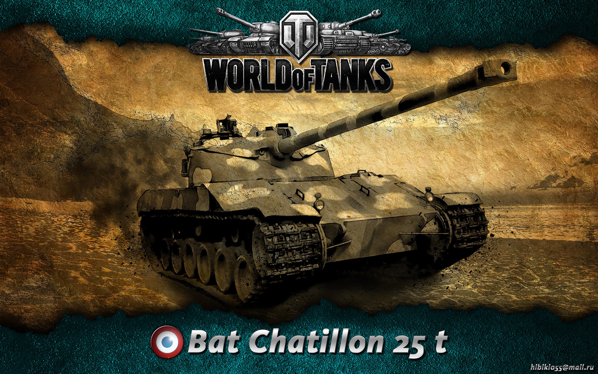 Bat Chatillon 25 t from World of Tanks HD Wallpaper