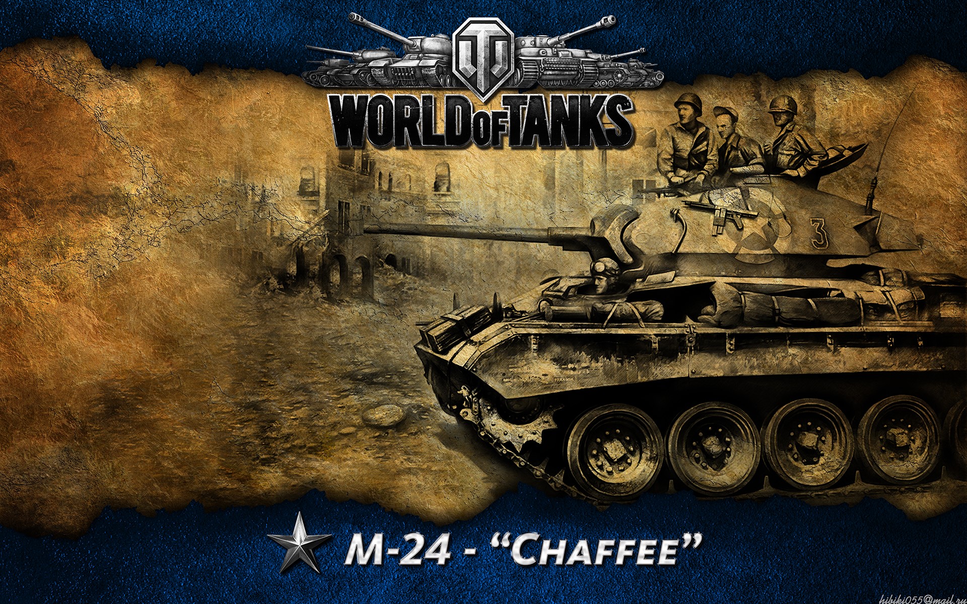 World of Tanks M-24 Chaffee Tank HD Wallpaper