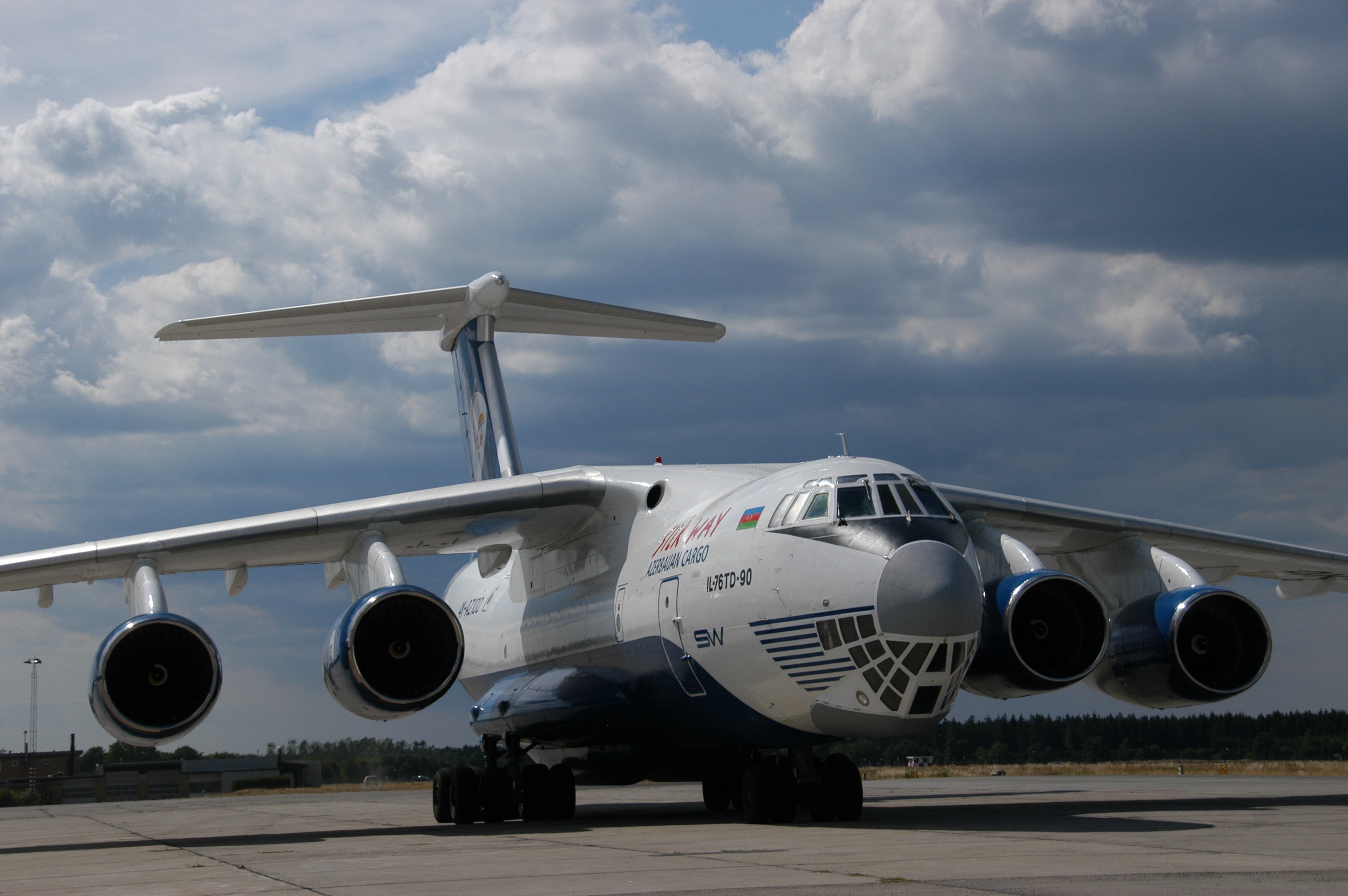 Il-76TD-90 Azerbaijan Cargo Airplane HD Wallpaper
