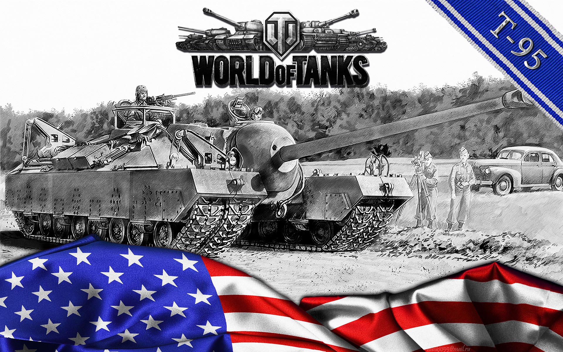 T-95 Super Heavy Tank from World of Tanks HD Wallpaper