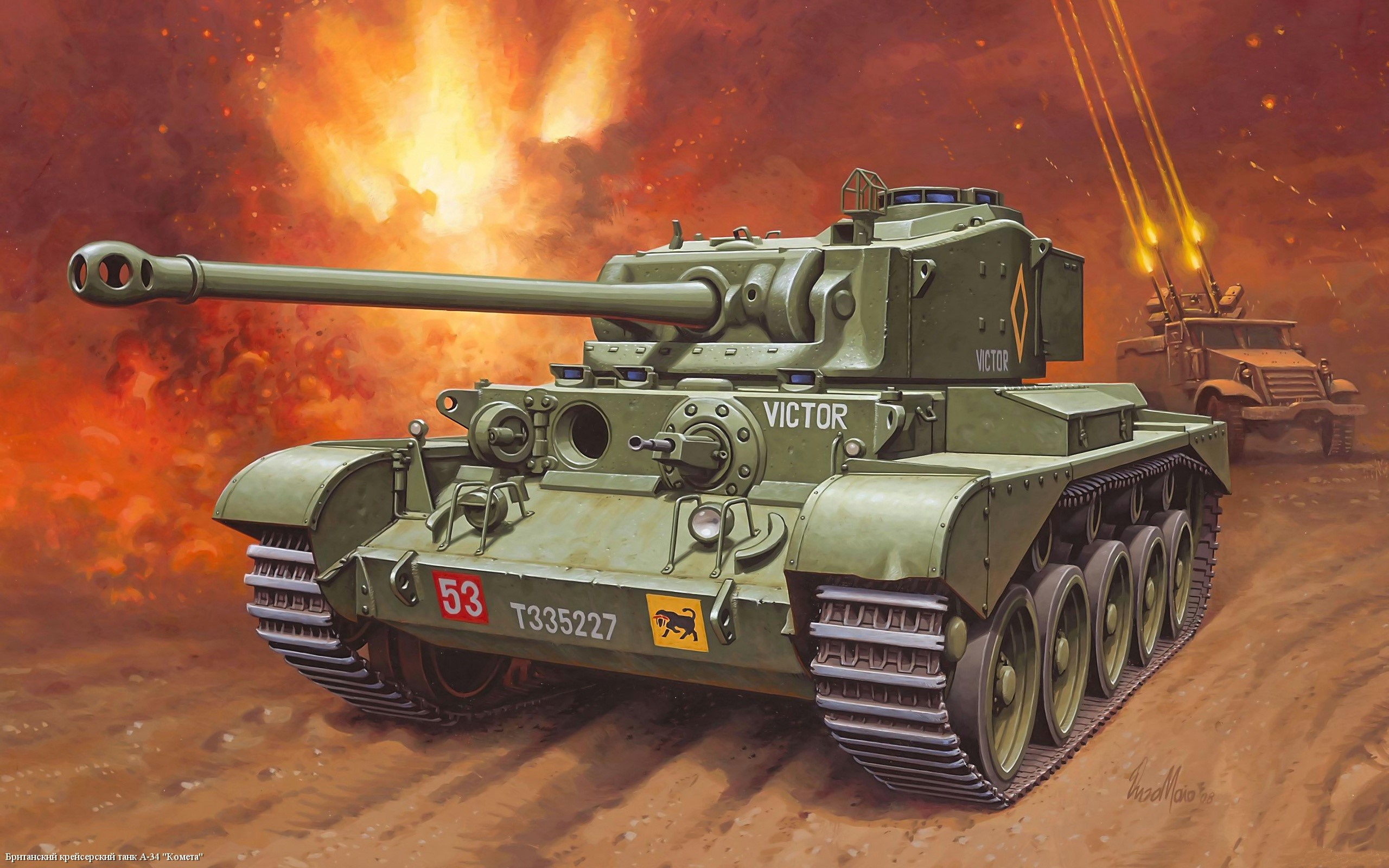 British Cruiser Tank A31 Comet HD Wallpaper