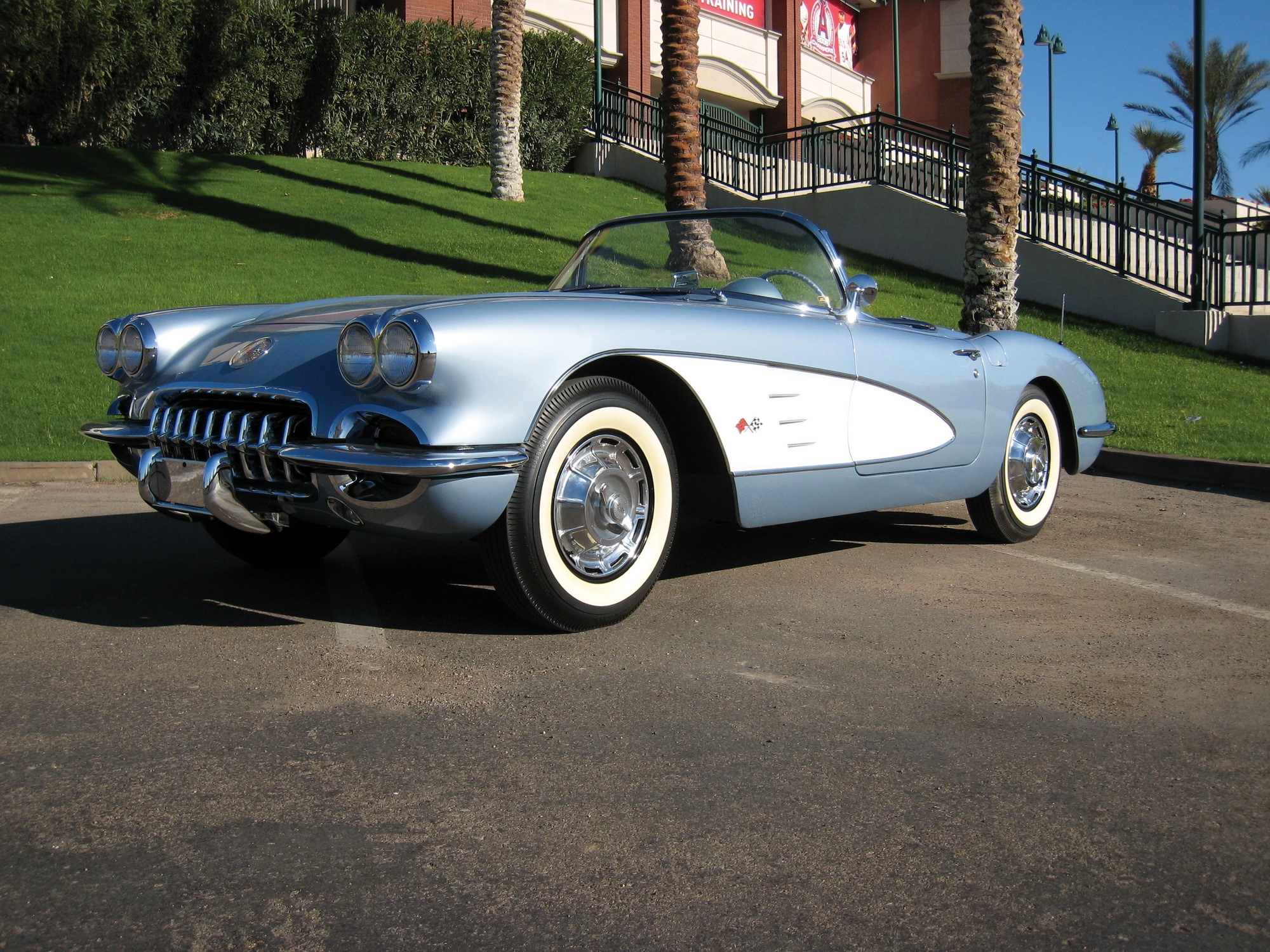 1959 Chevrolet Corvette Convertible HD Wallpaper